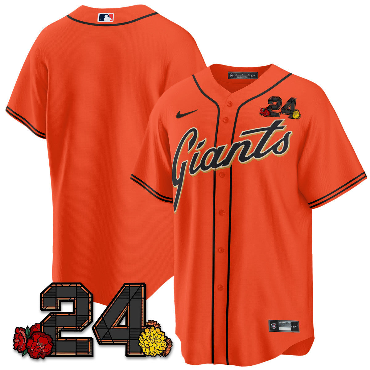Men’s San Francisco 2024 Willie Mays Patch Vapor Premier Limited Jersey V2