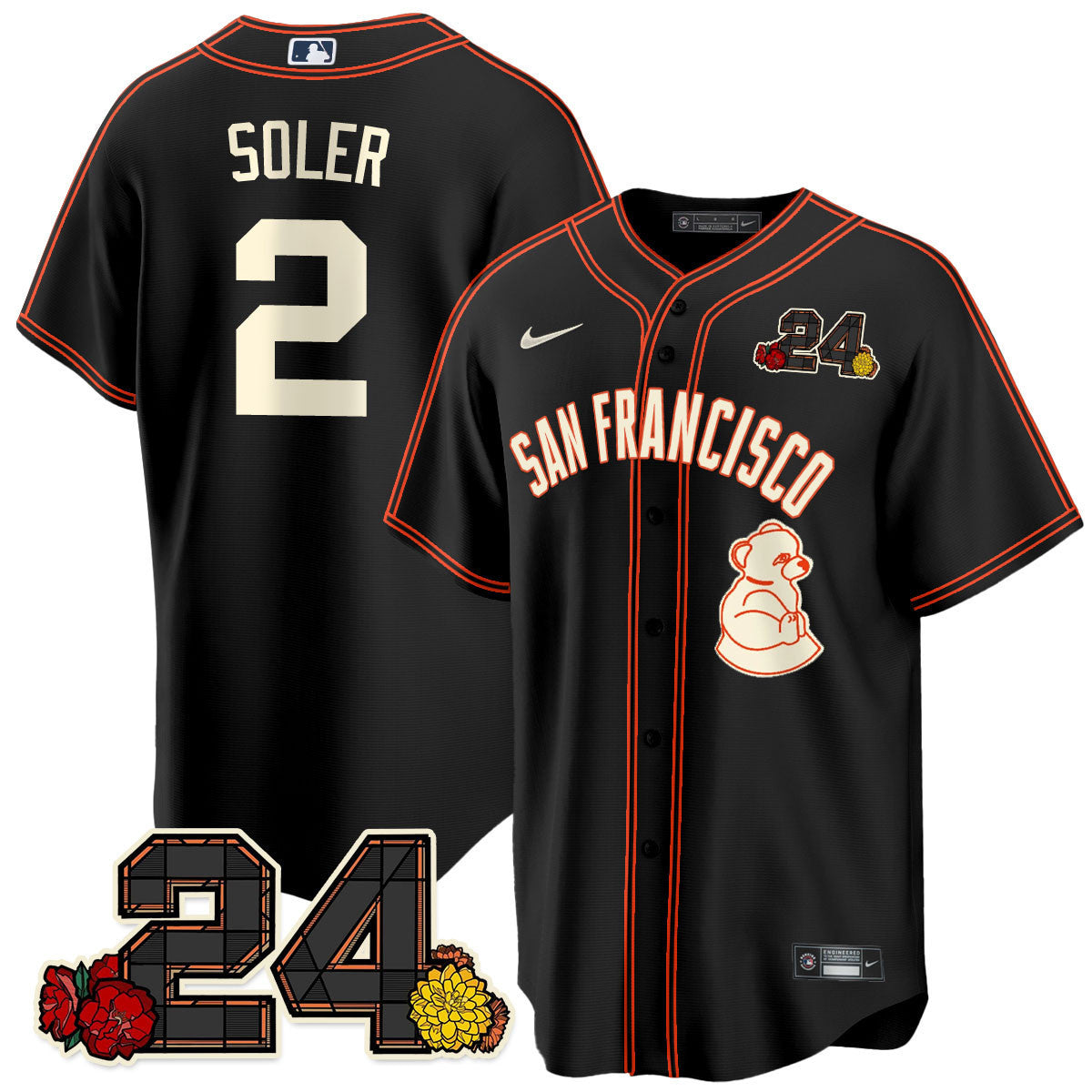 Men’s San Francisco 2024 Willie Mays Patch Vapor Premier Limited Jersey V2