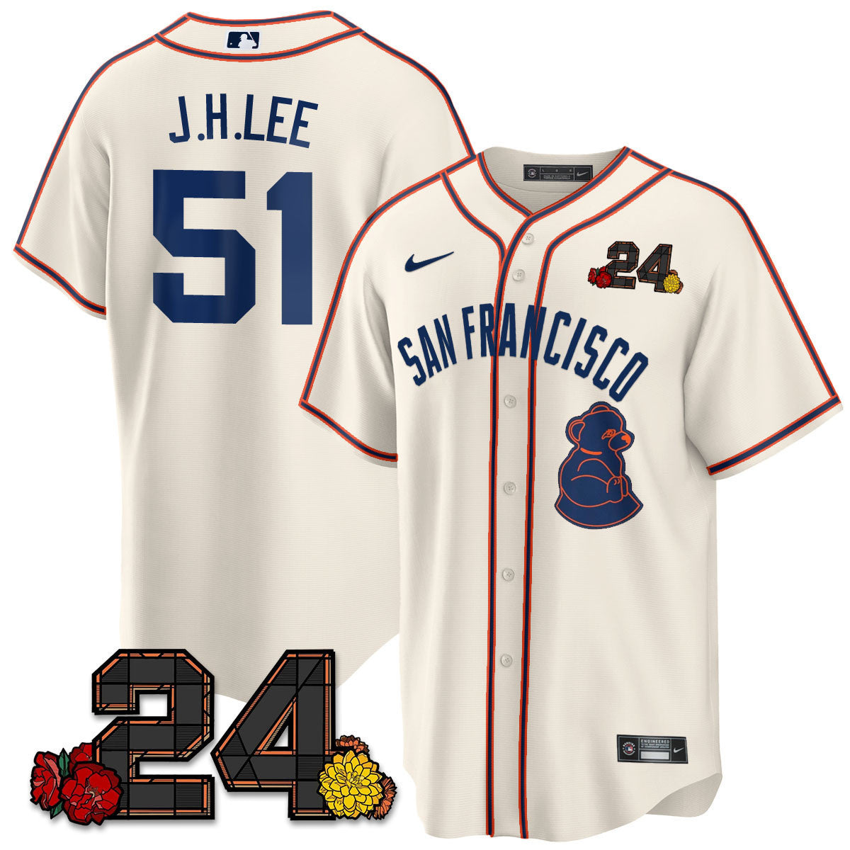 Men’s San Francisco 2024 Willie Mays Patch Vapor Premier Limited Jersey V2