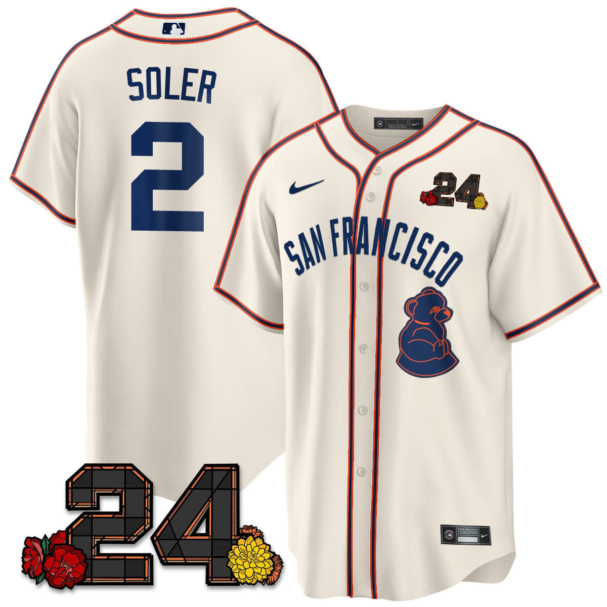 Men’s San Francisco 2024 Willie Mays Patch Vapor Premier Limited Jersey V2