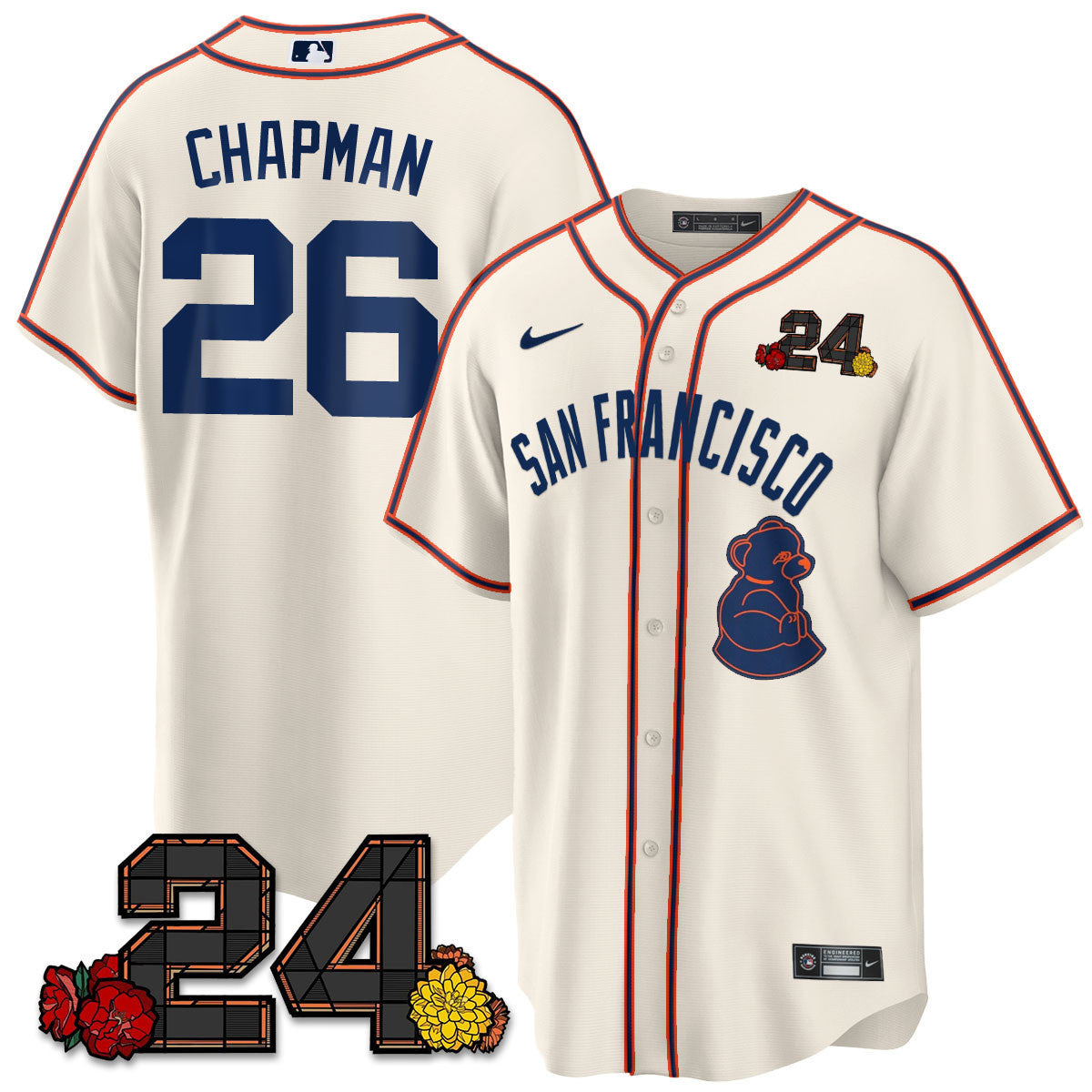 Men’s San Francisco 2024 Willie Mays Patch Vapor Premier Limited Jersey V2