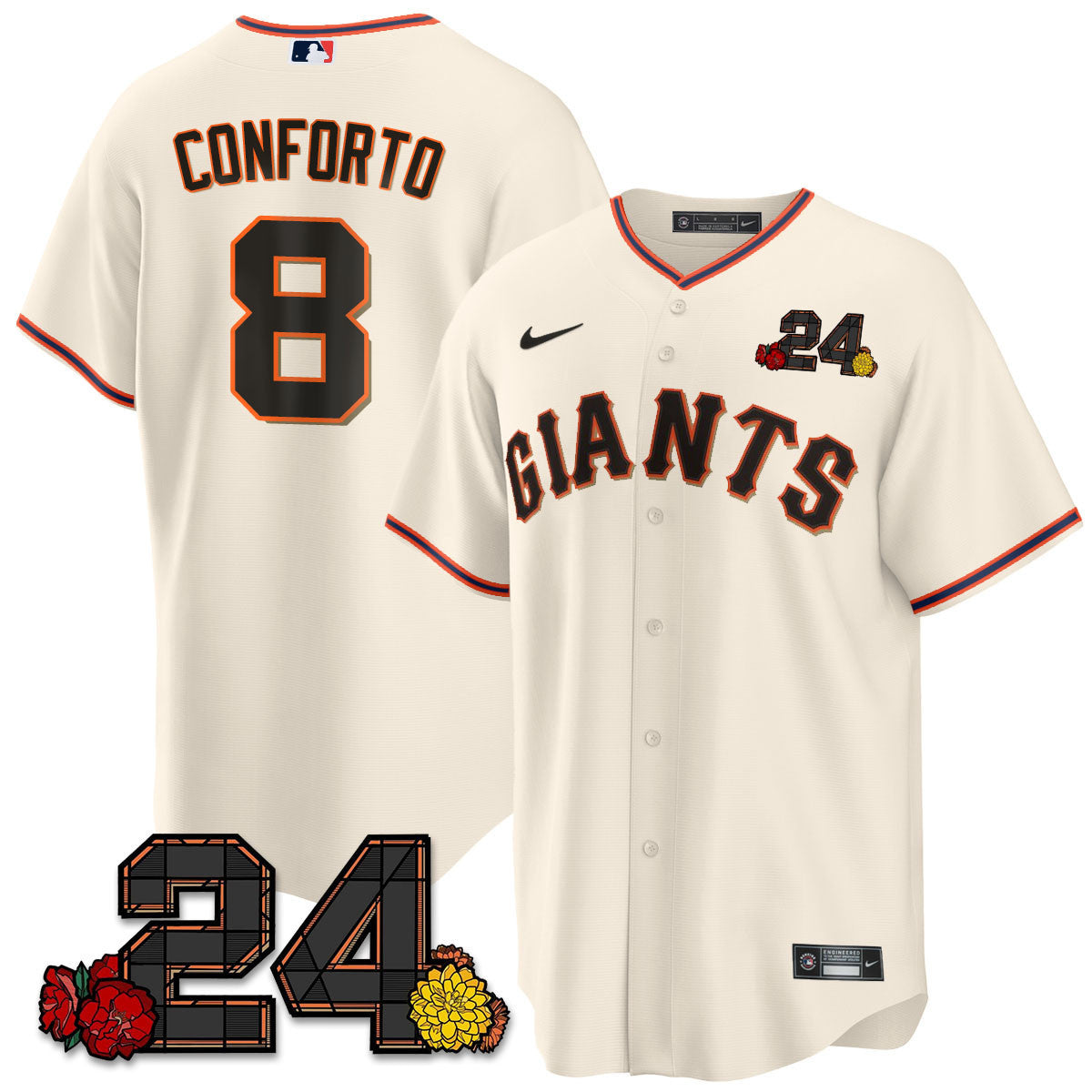 Men’s San Francisco 2024 Willie Mays Patch Vapor Premier Limited Jersey V2