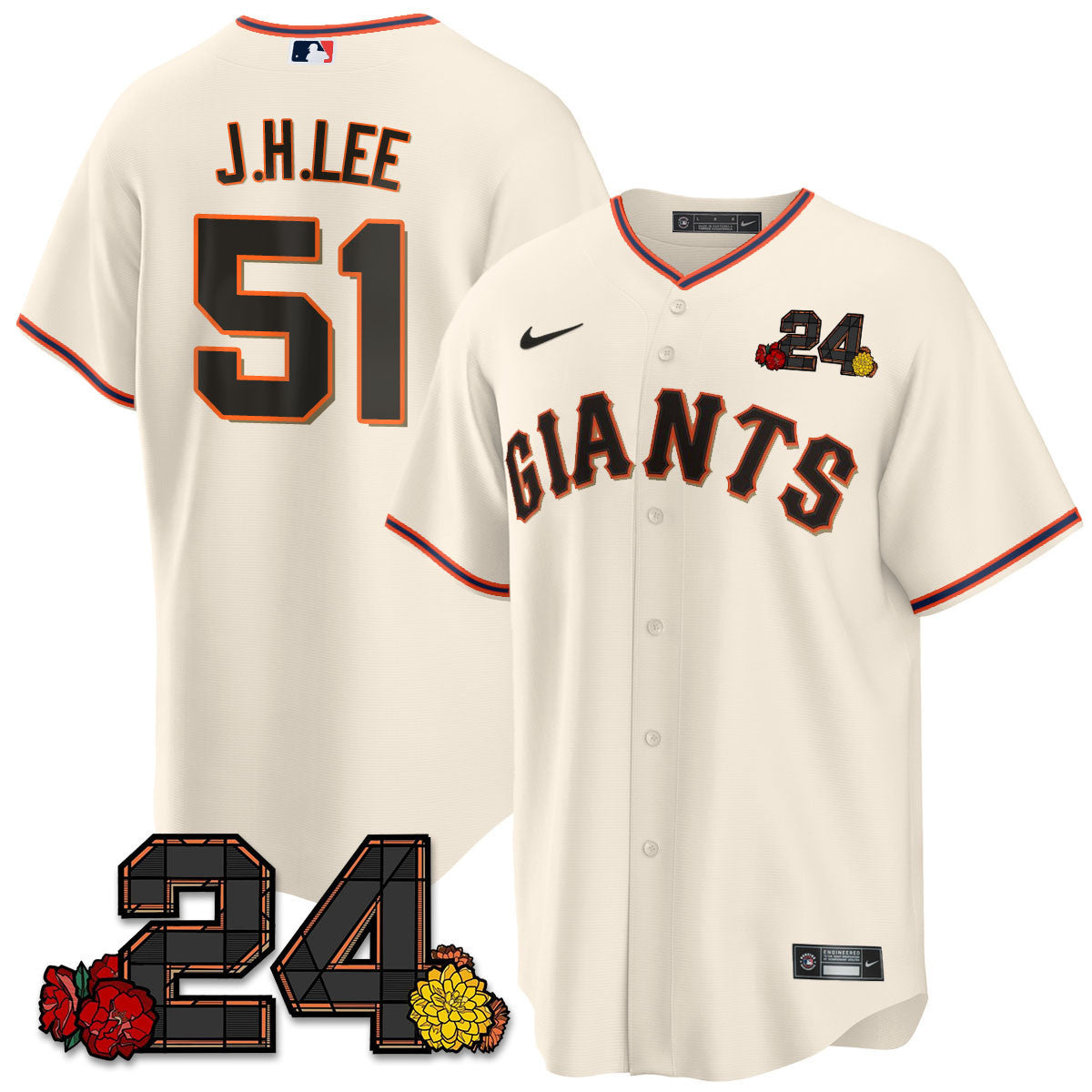 Men’s San Francisco 2024 Willie Mays Patch Vapor Premier Limited Jersey V2