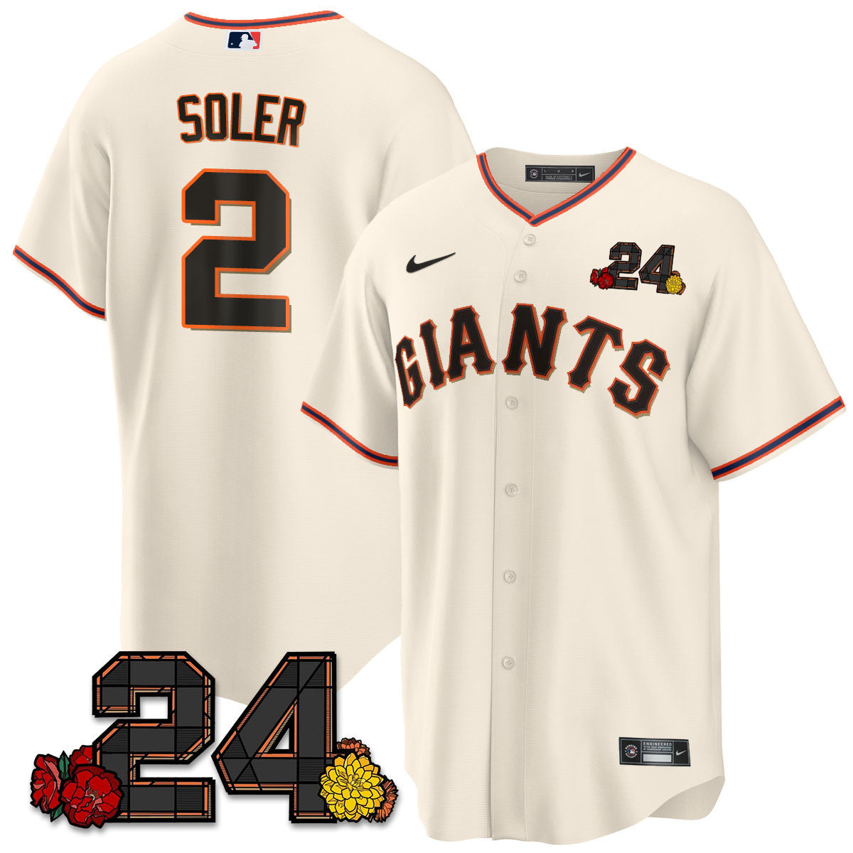Men’s San Francisco 2024 Willie Mays Patch Vapor Premier Limited Jersey V2