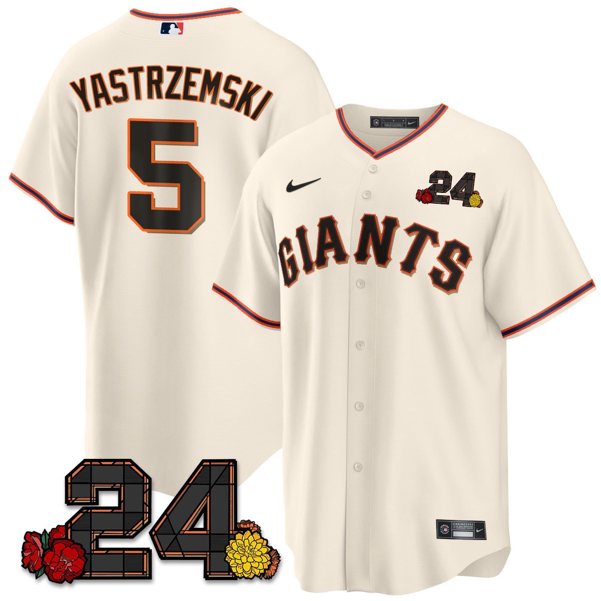 Men’s San Francisco 2024 Willie Mays Patch Vapor Premier Limited Jersey V2