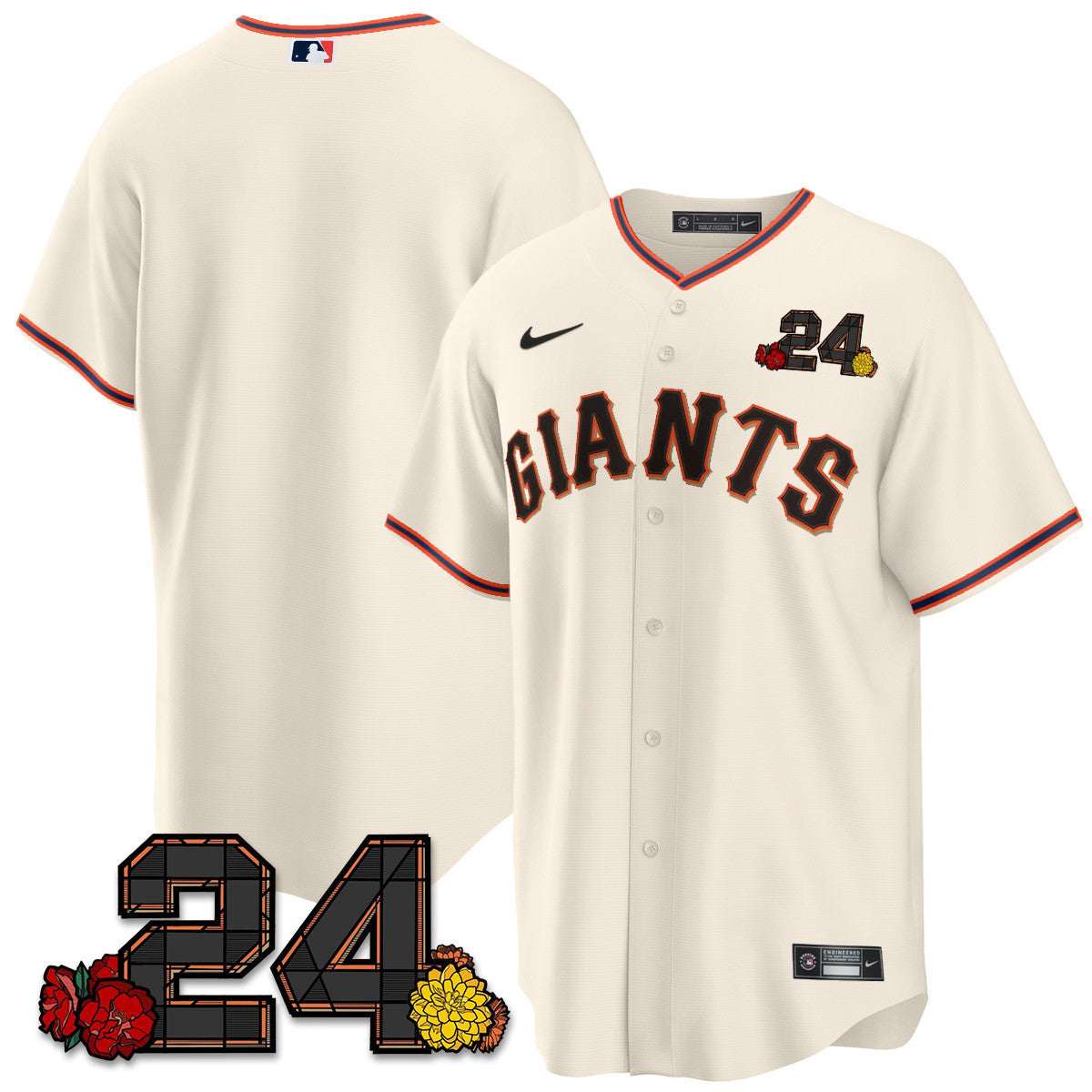 Men’s San Francisco 2024 Willie Mays Patch Vapor Premier Limited Jersey V2