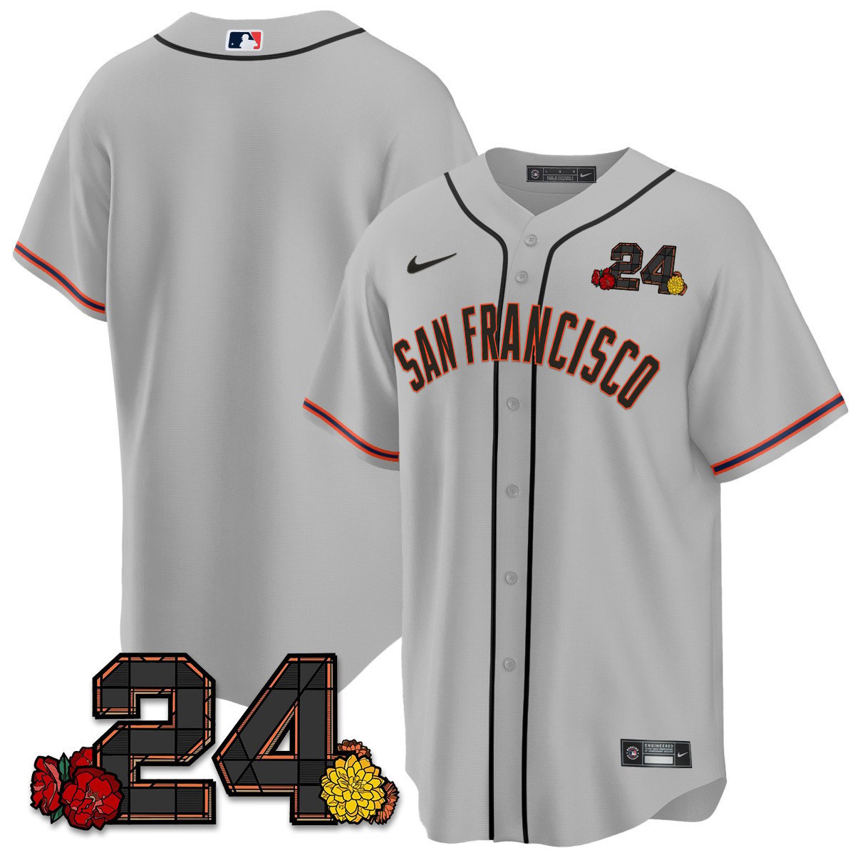 Men’s San Francisco 2024 Willie Mays Patch Vapor Premier Limited Jersey V2