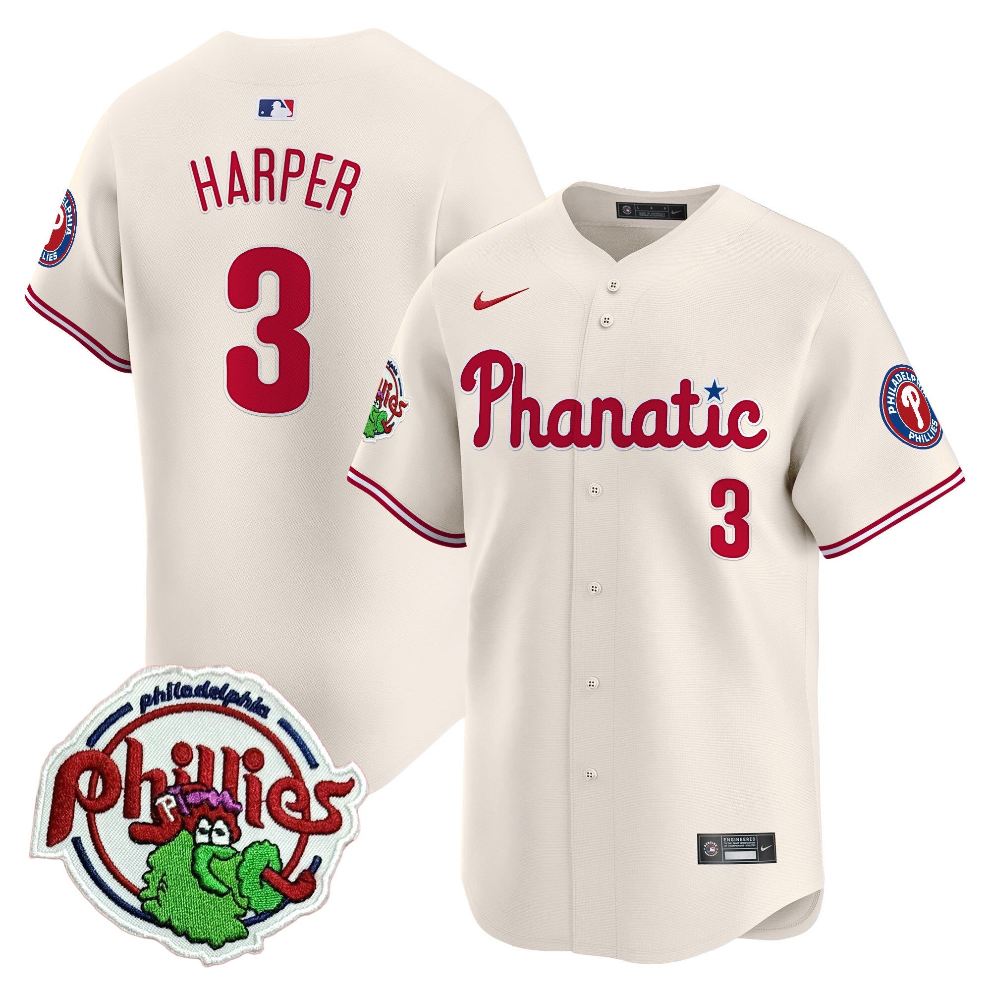Youth’s Phanatic Patch Vapor Premier Limited Jersey