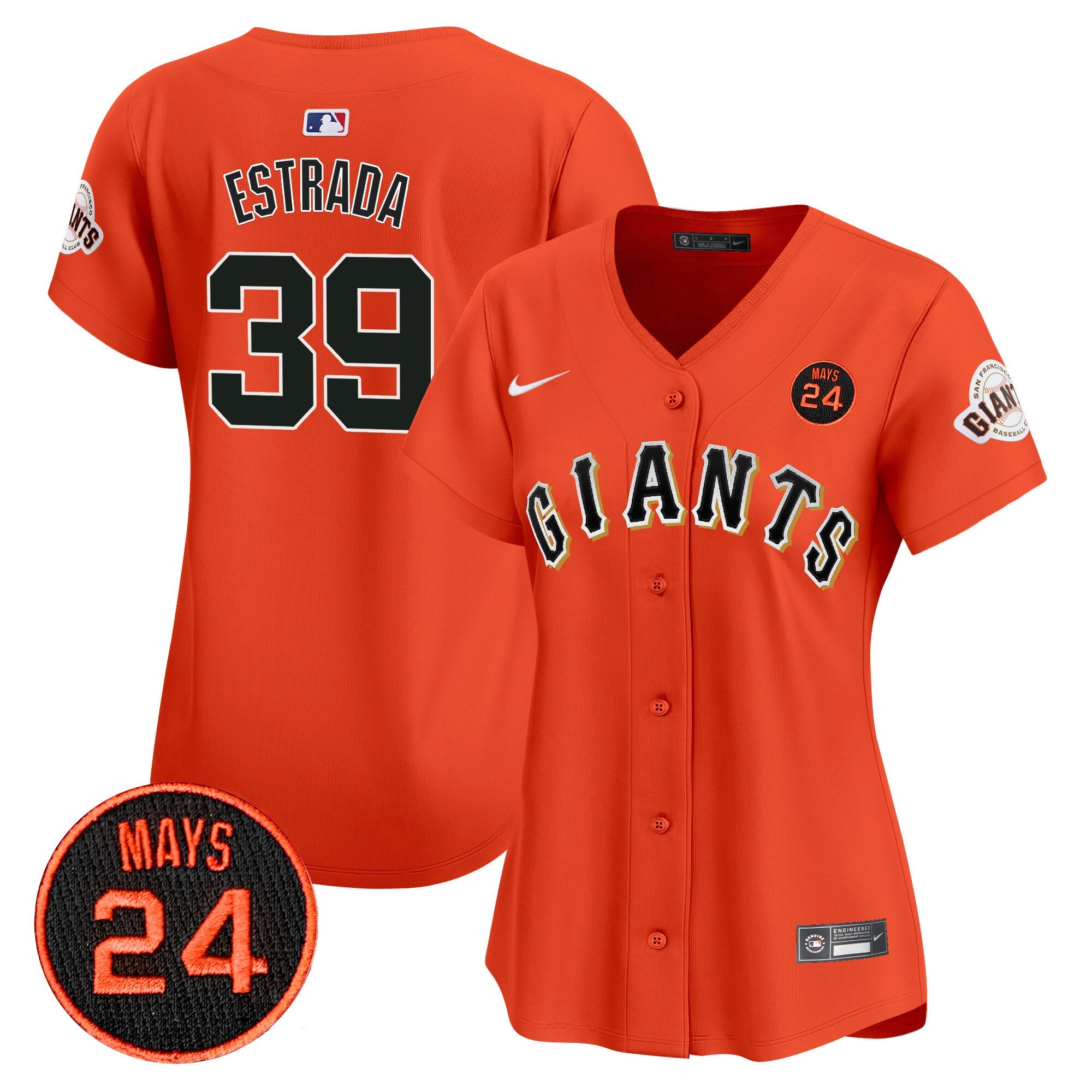 Women’s San Francisco 2024 Willie Mays Patch Vapor Premier Limited Jersey V3