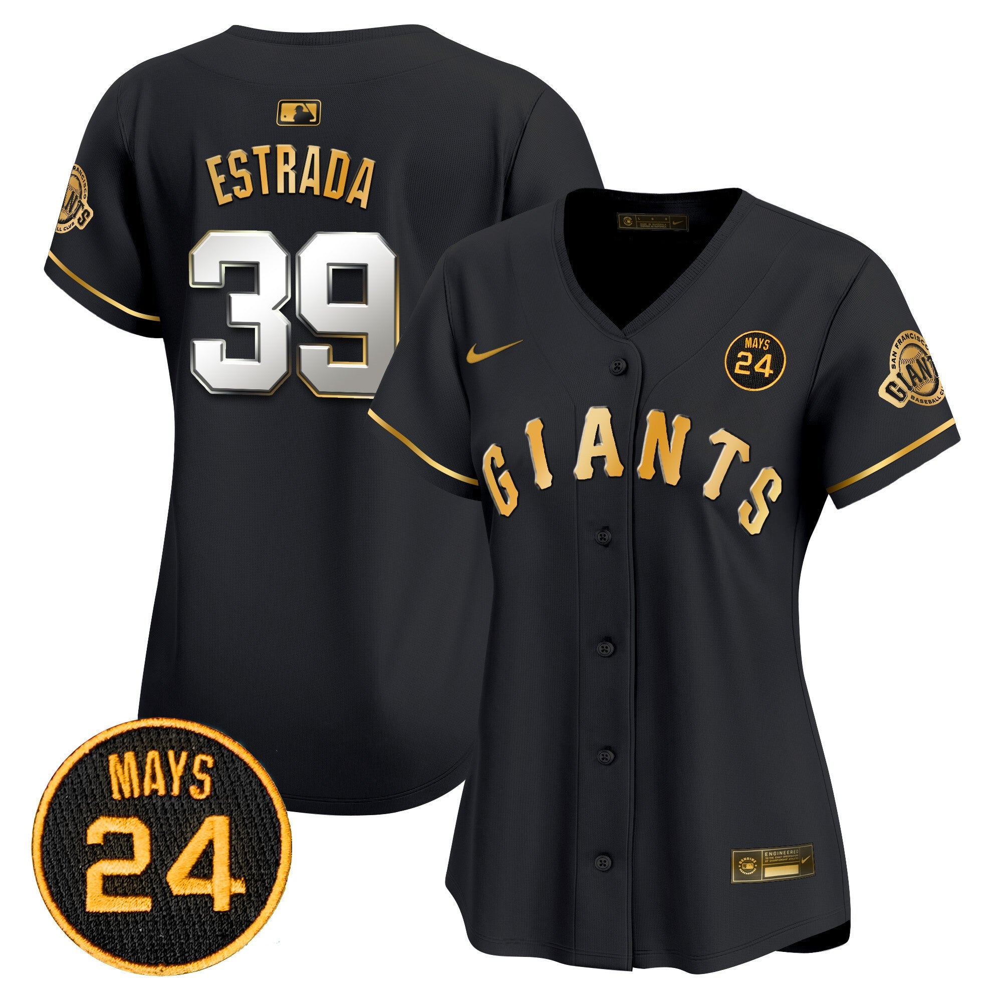 Women’s San Francisco 2024 Willie Mays Patch Vapor Premier Limited Jersey V3