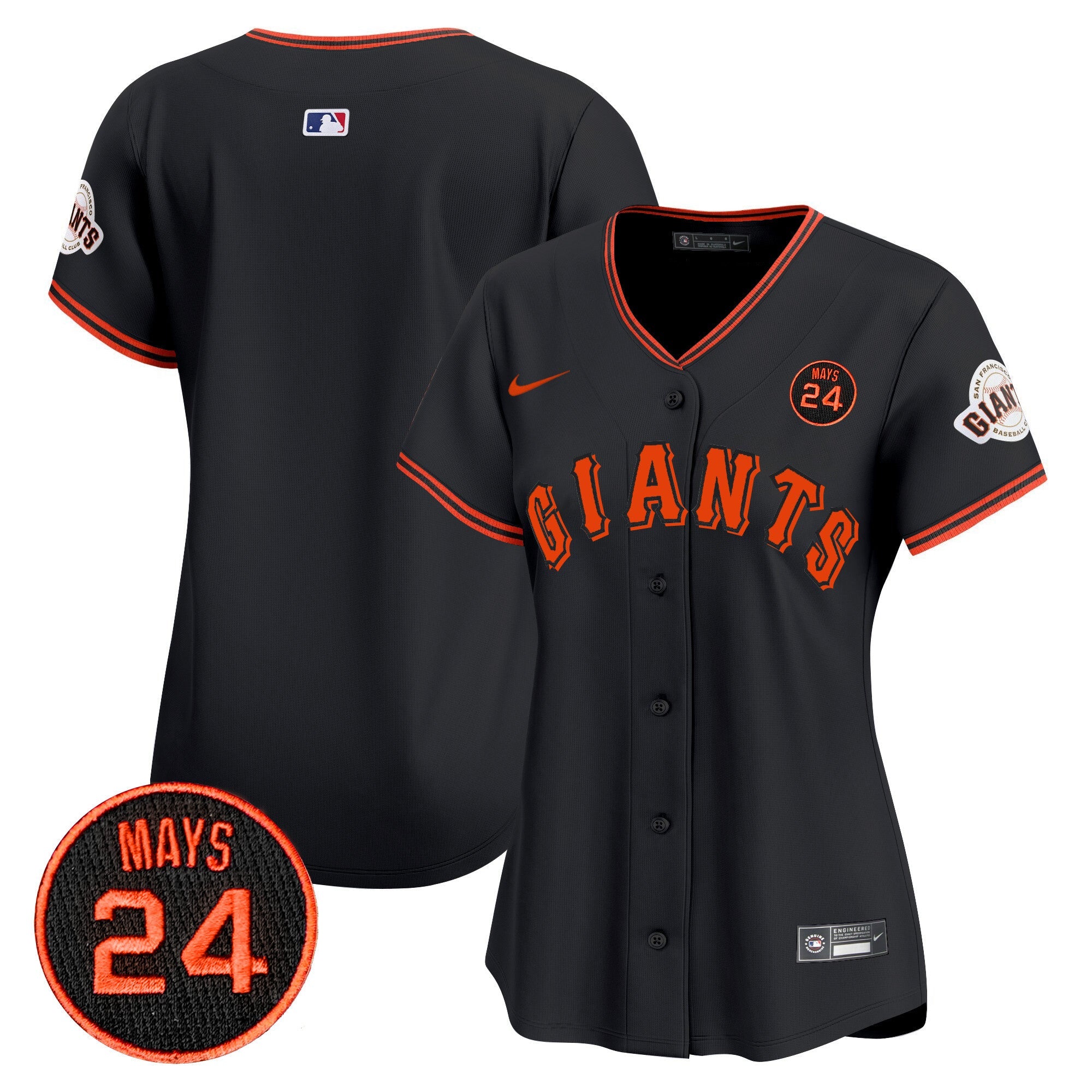 Women’s San Francisco 2024 Willie Mays Patch Vapor Premier Limited Jersey V3