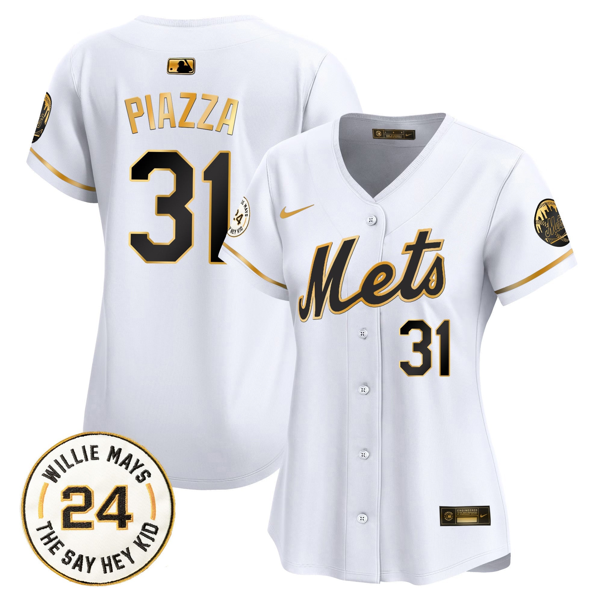 Women’s Willie Mays Patch Vapor Premier Limited Jersey