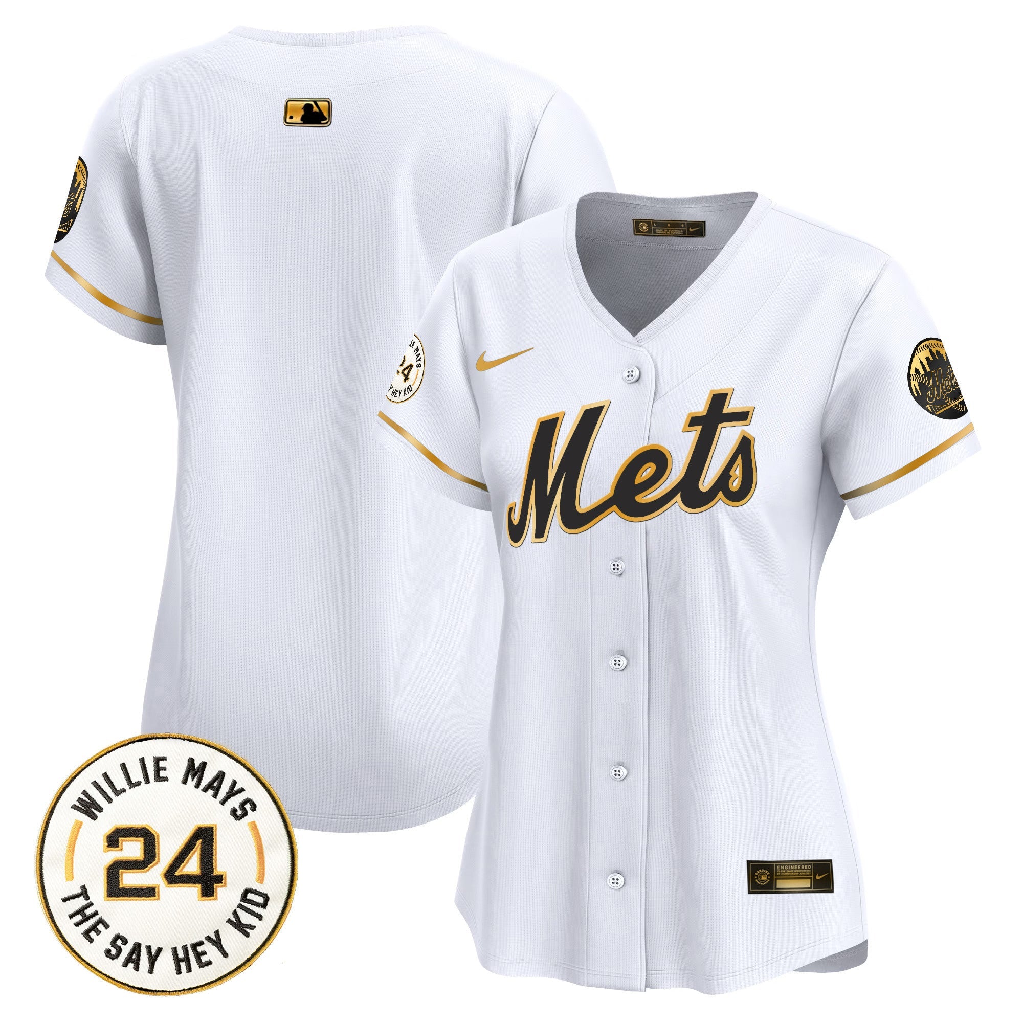 Women’s Willie Mays Patch Vapor Premier Limited Jersey