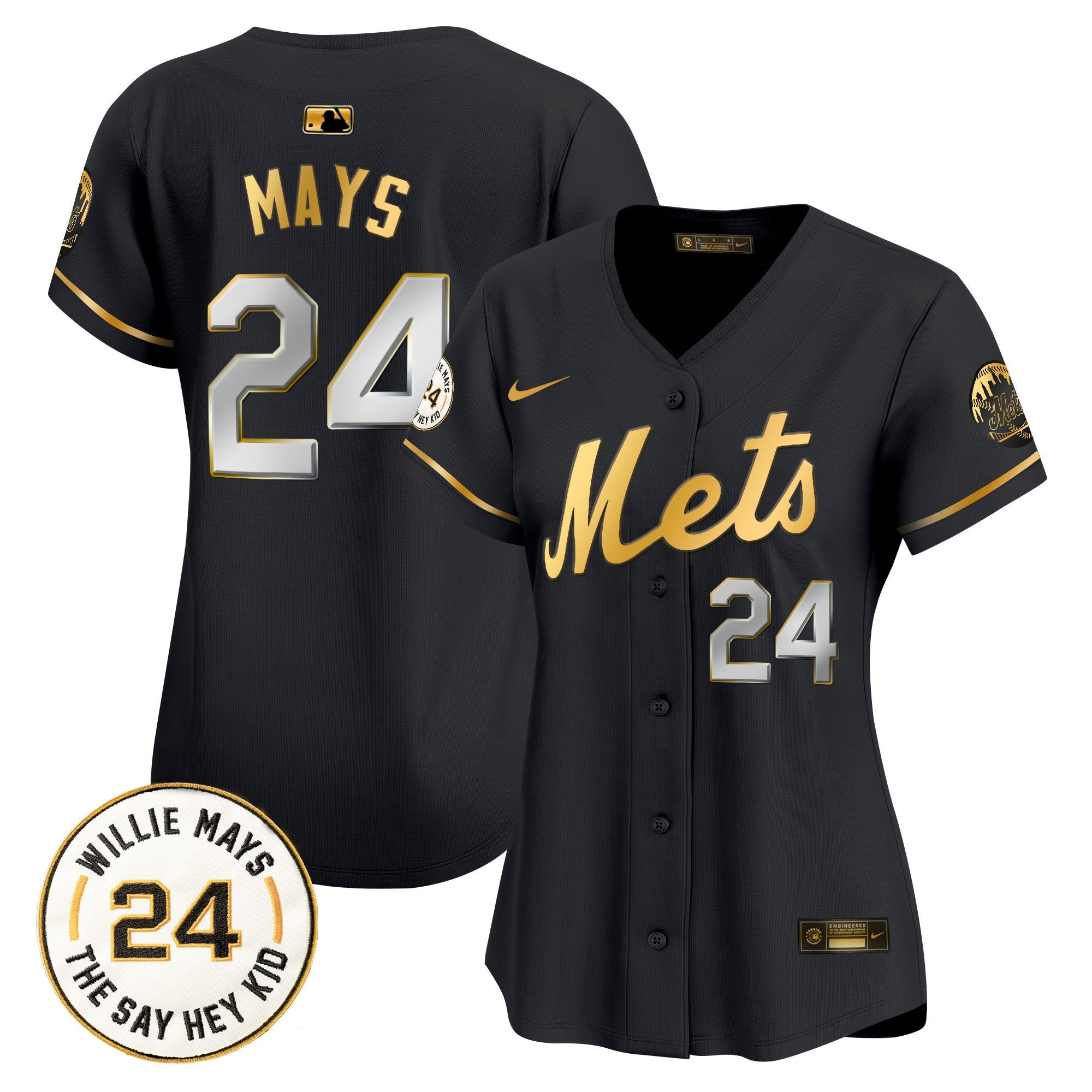 Women’s Willie Mays Patch Vapor Premier Limited Jersey