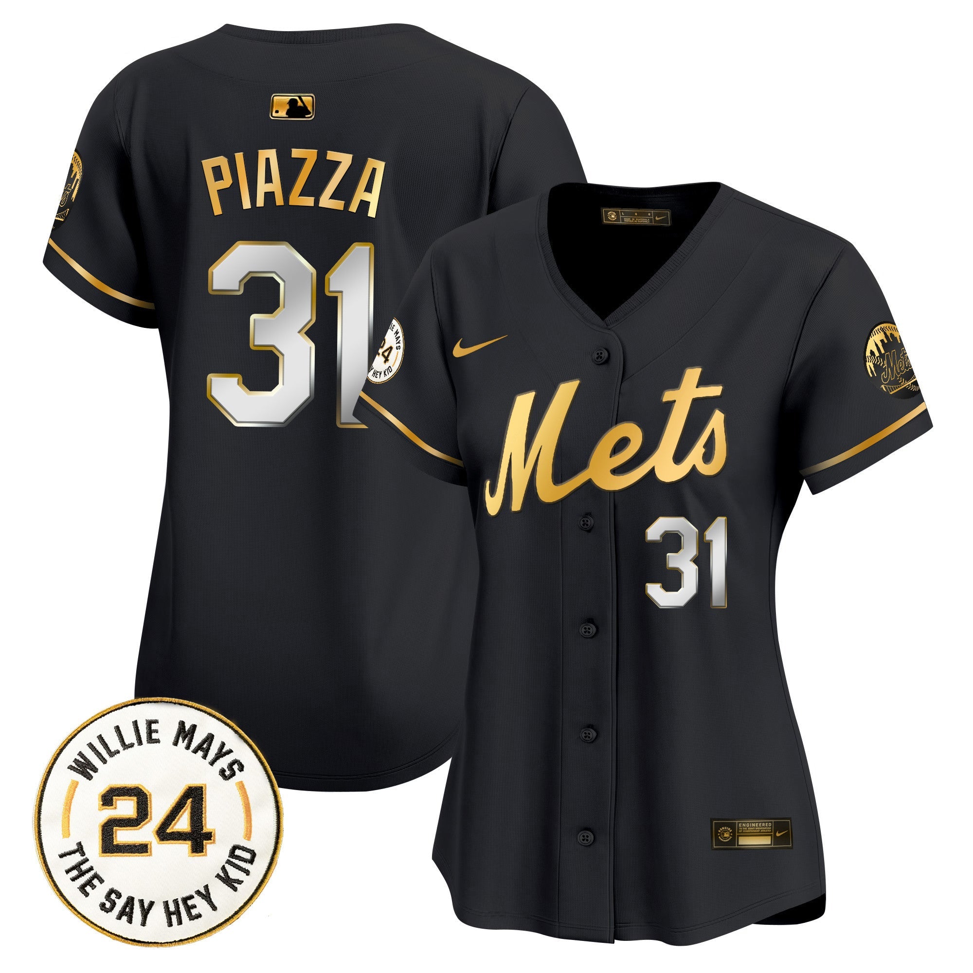Women’s Willie Mays Patch Vapor Premier Limited Jersey