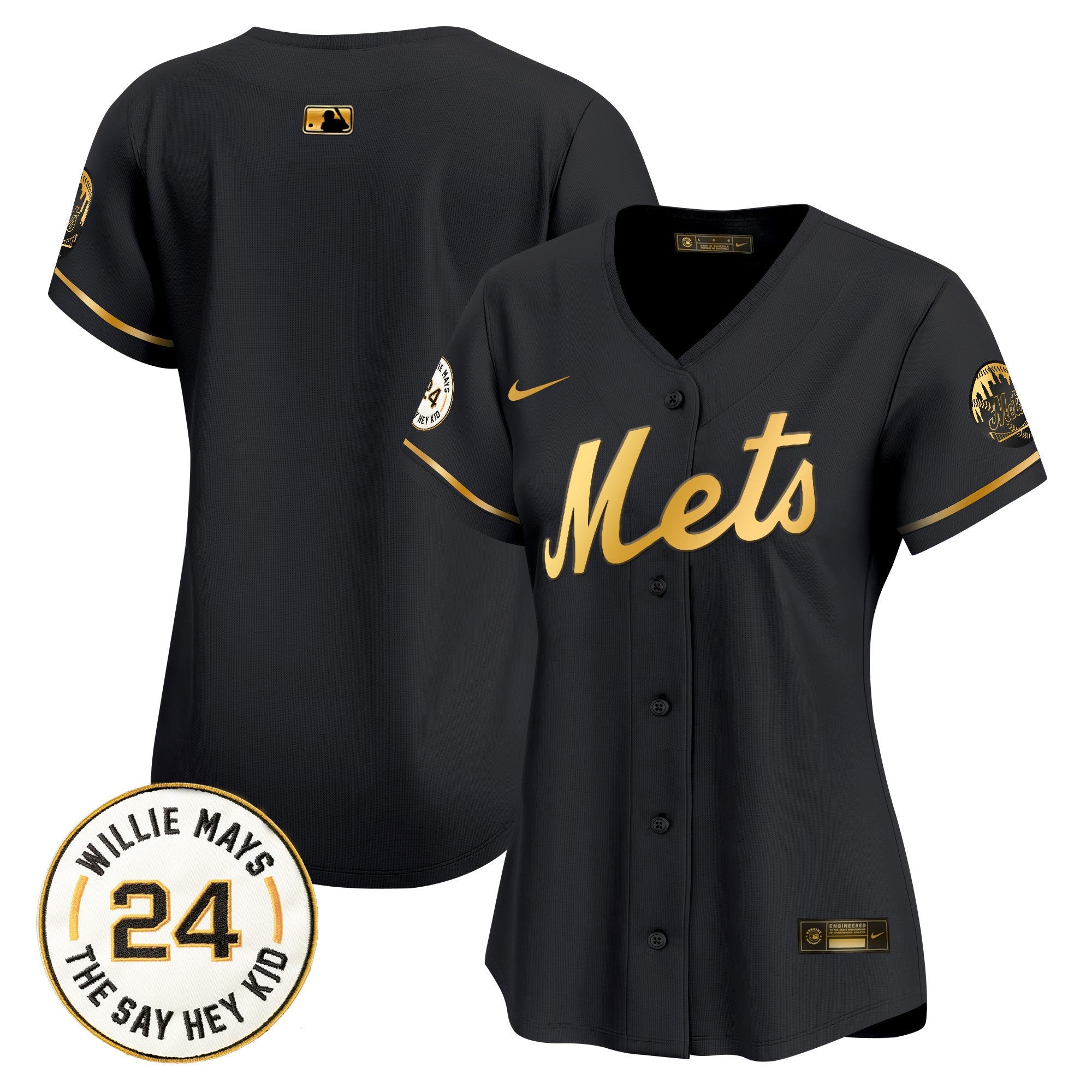 Women’s Willie Mays Patch Vapor Premier Limited Jersey