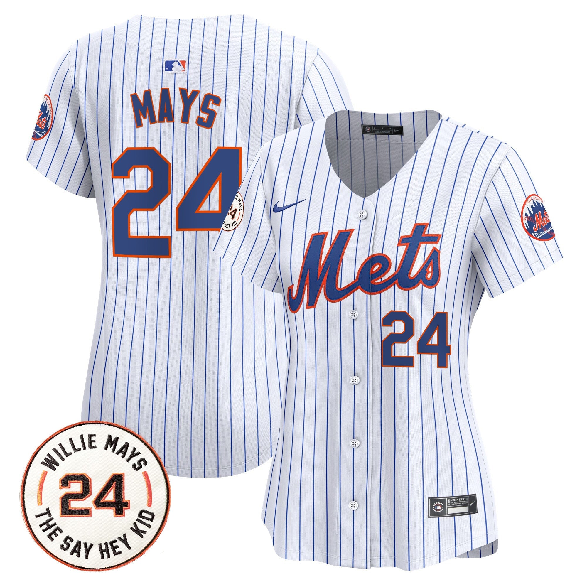 Women’s Willie Mays Patch Vapor Premier Limited Jersey