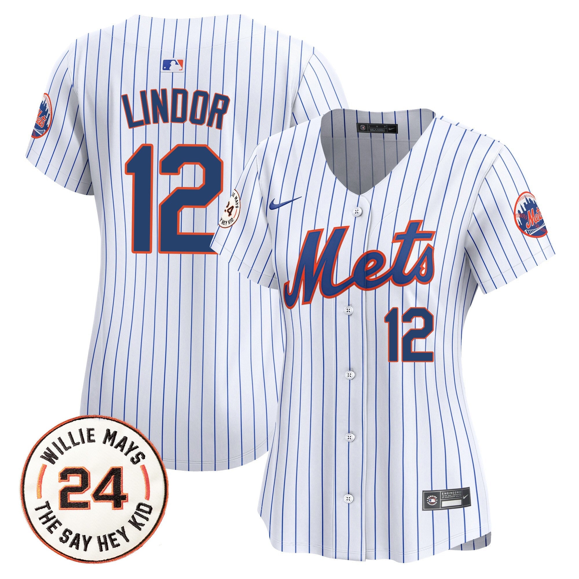 Women’s Willie Mays Patch Vapor Premier Limited Jersey