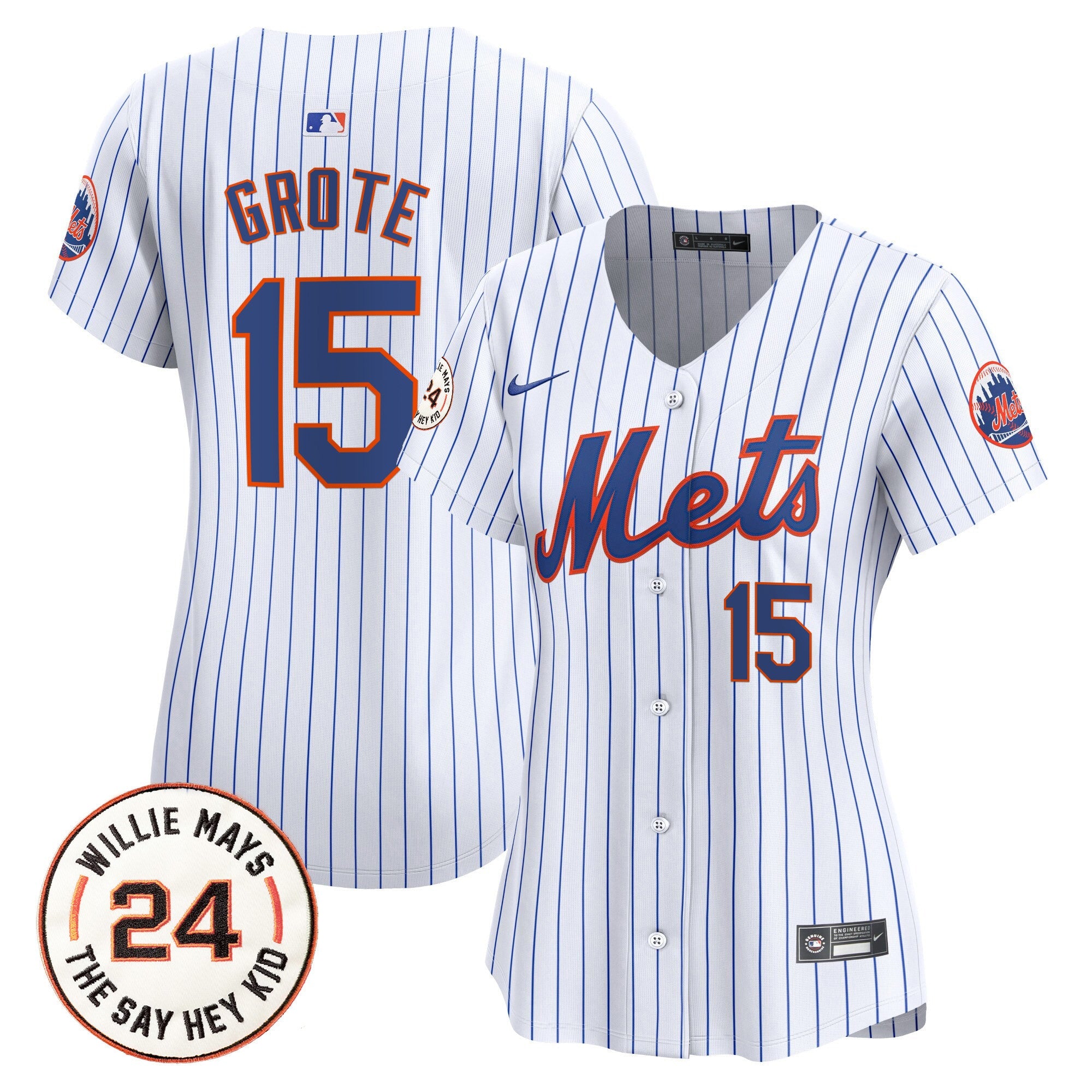 Women’s Willie Mays Patch Vapor Premier Limited Jersey