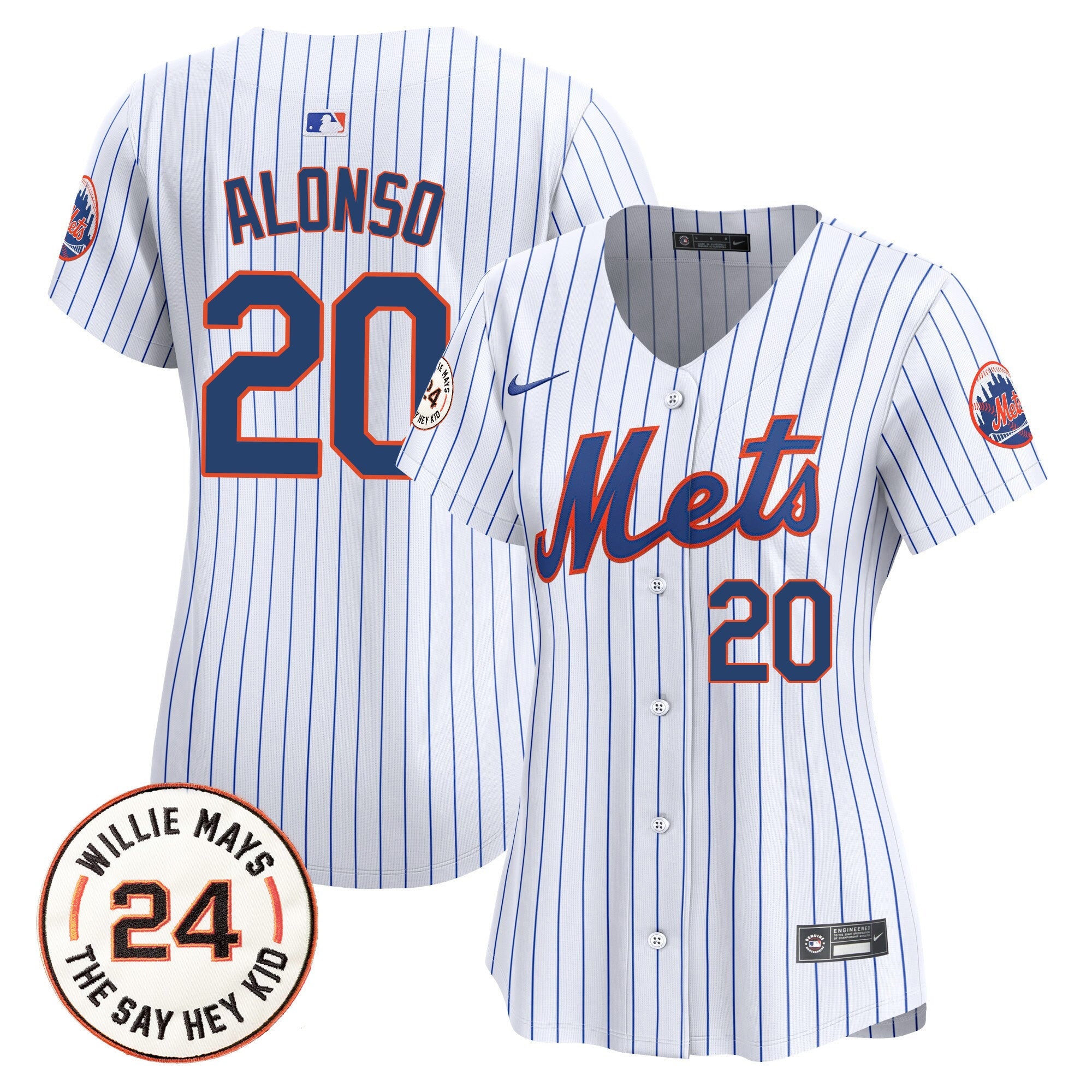 Women’s Willie Mays Patch Vapor Premier Limited Jersey