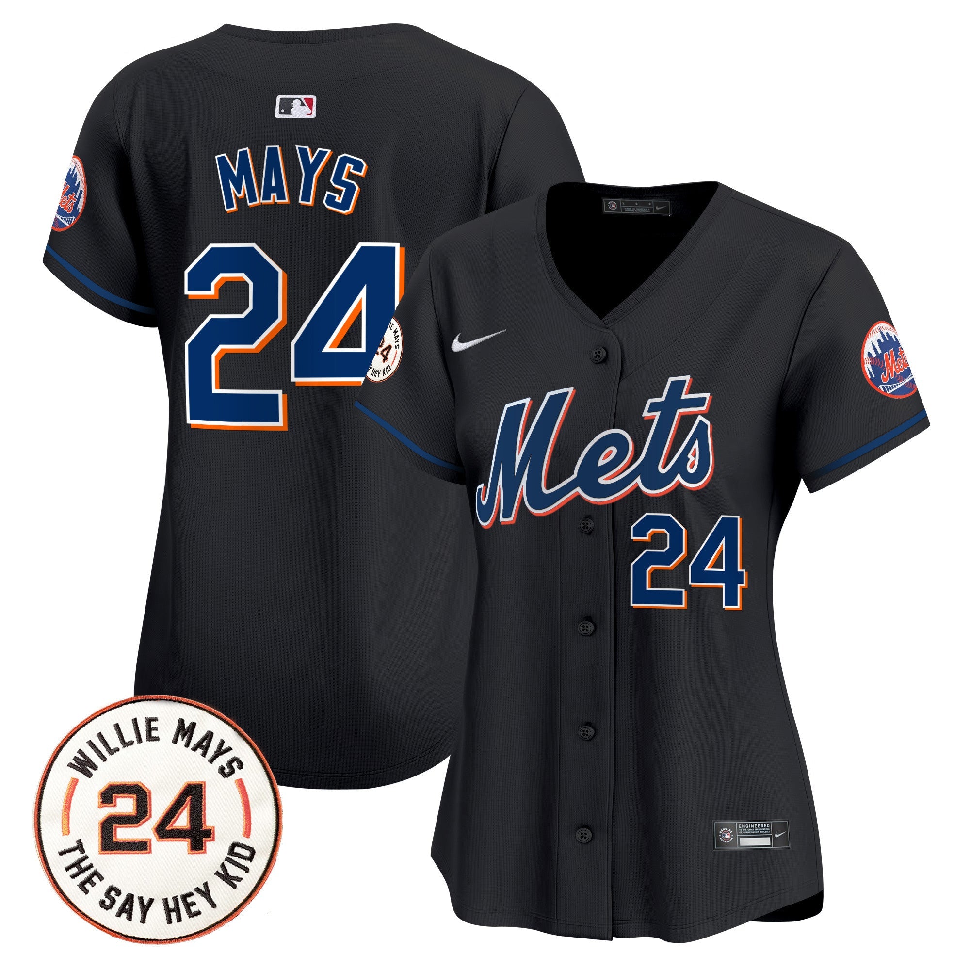 Women’s Willie Mays Patch Vapor Premier Limited Jersey