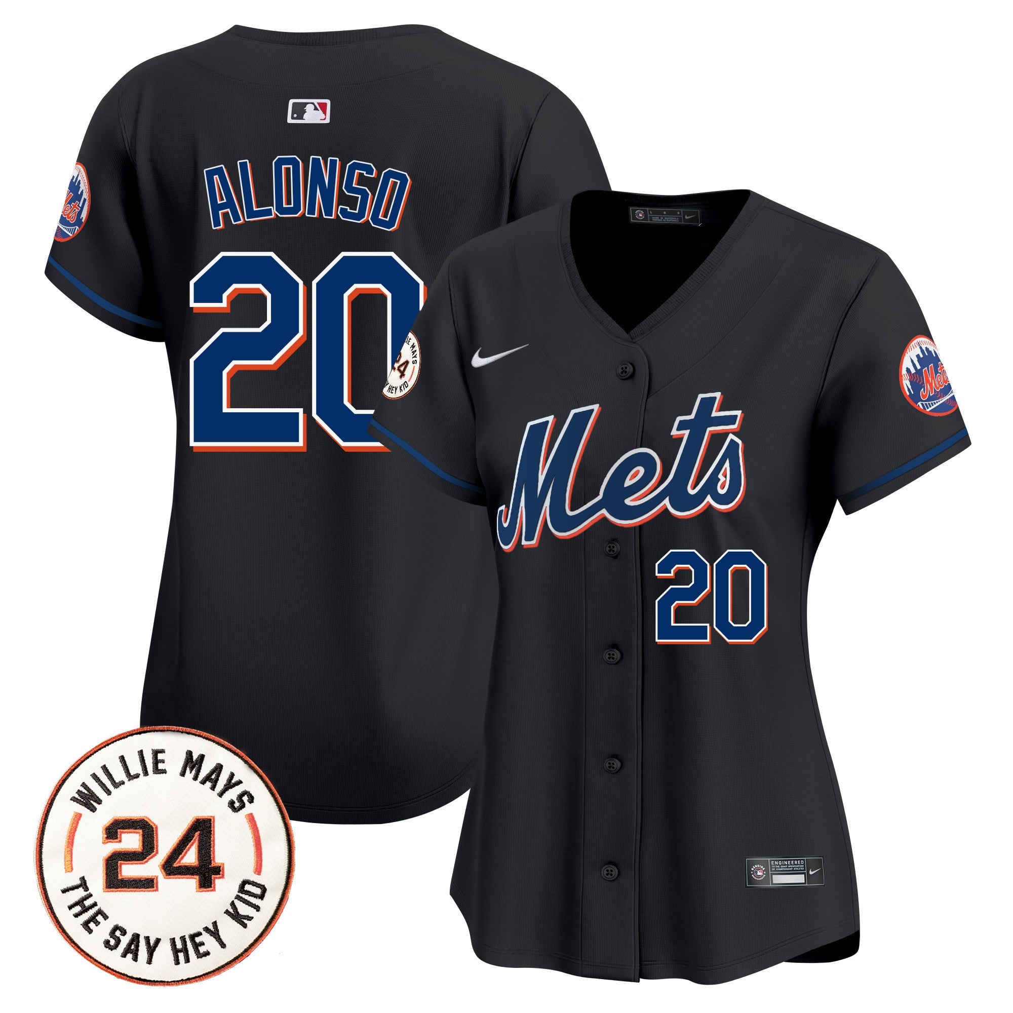 Women’s Willie Mays Patch Vapor Premier Limited Jersey