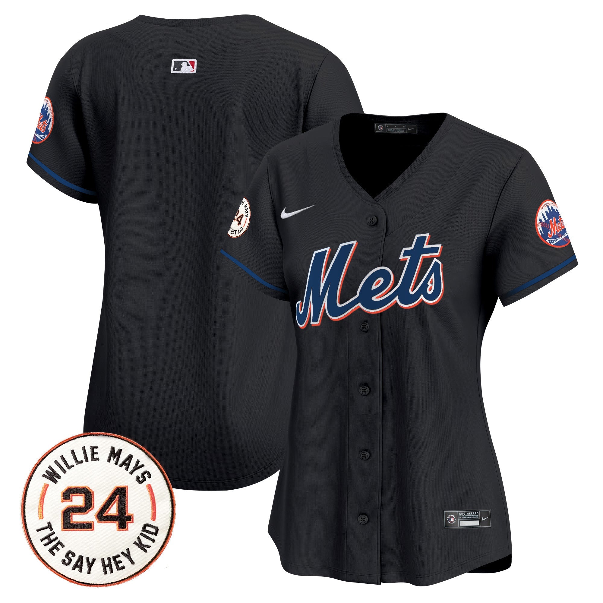 Women’s Willie Mays Patch Vapor Premier Limited Jersey