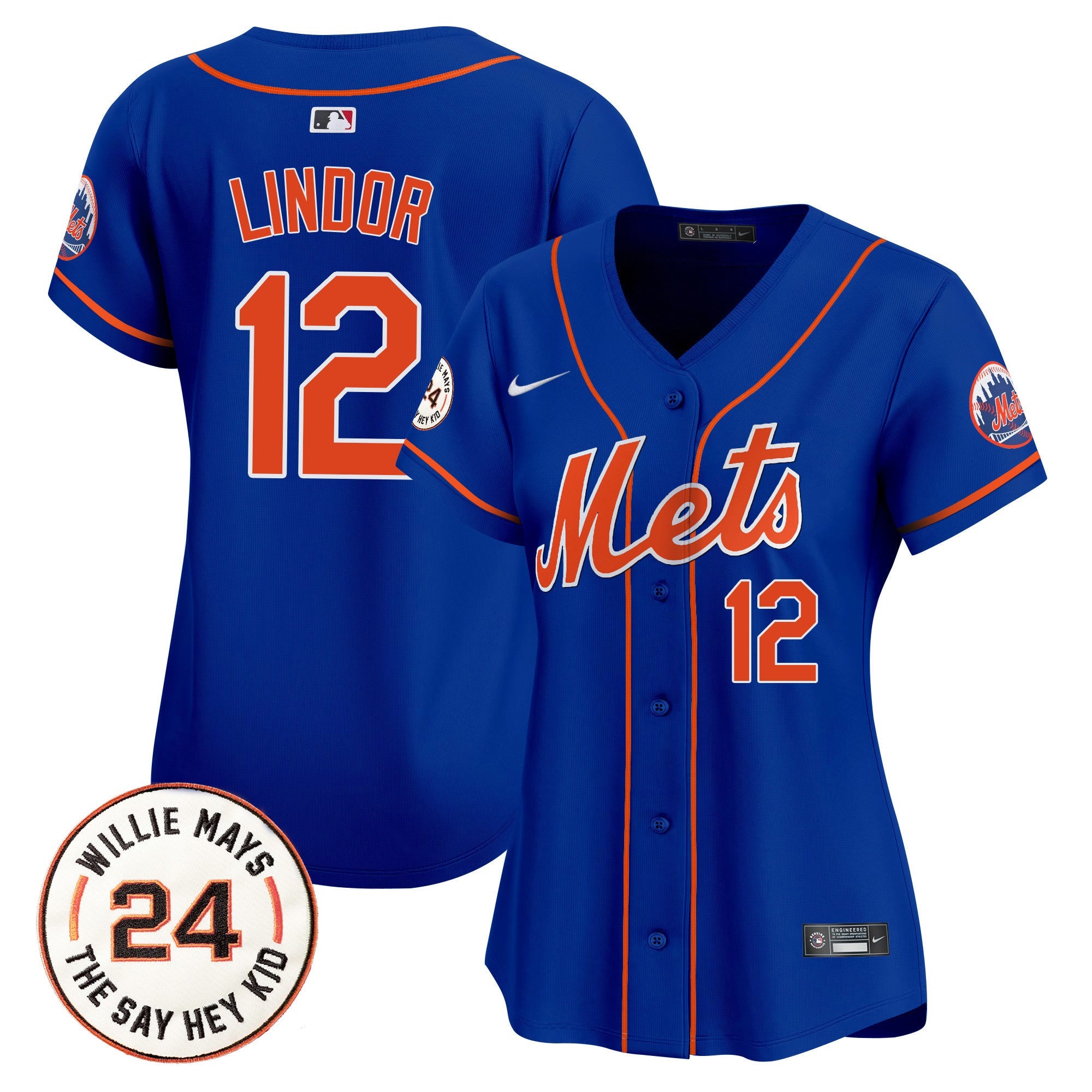 Women’s Willie Mays Patch Vapor Premier Limited Jersey