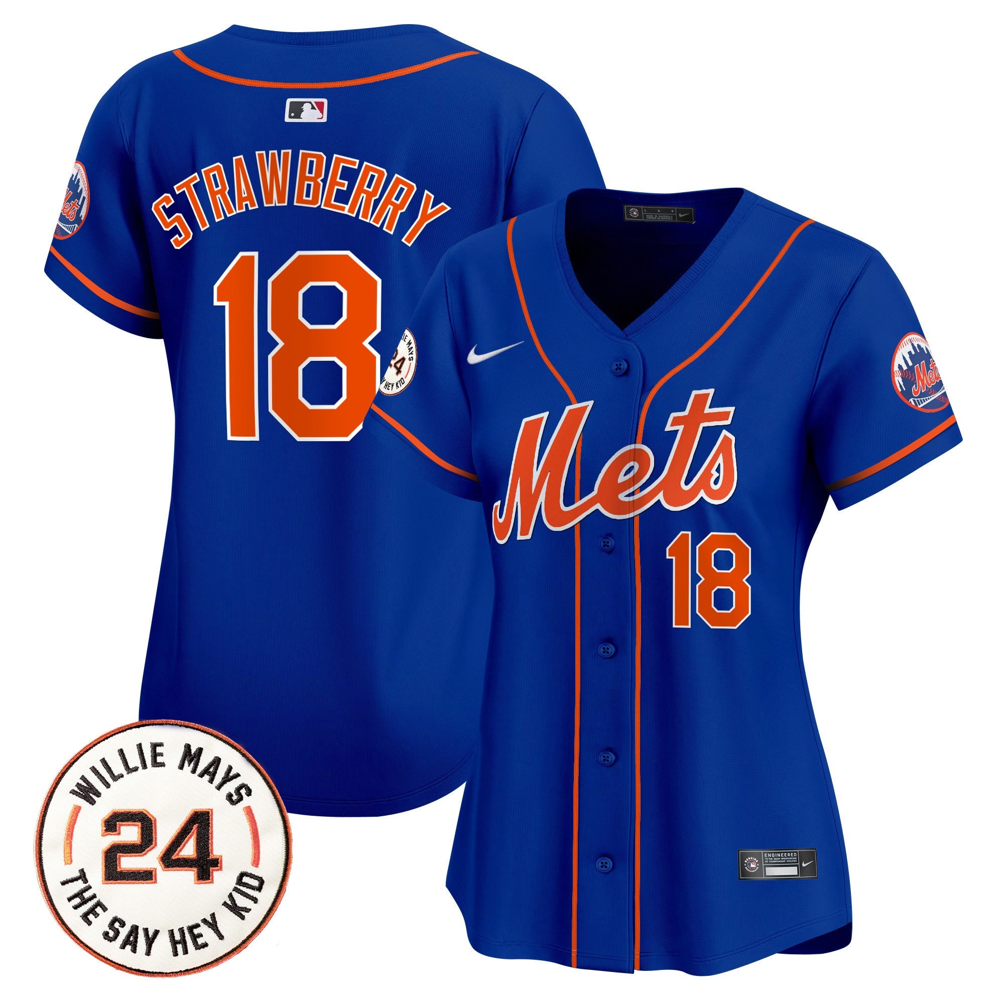 Women’s Willie Mays Patch Vapor Premier Limited Jersey