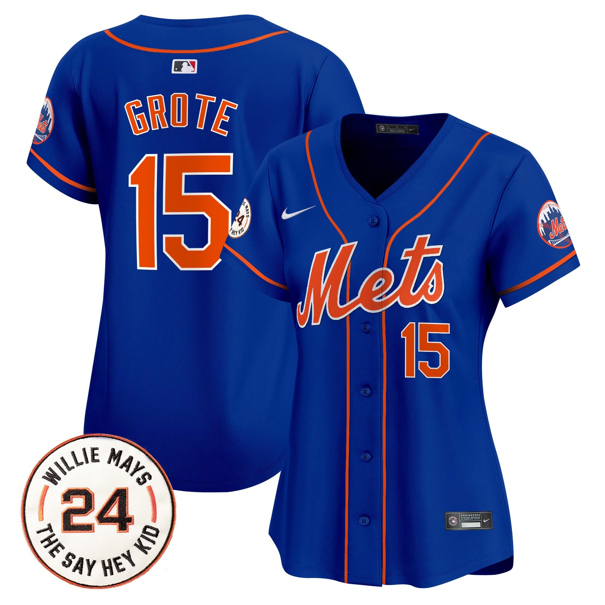 Women’s Willie Mays Patch Vapor Premier Limited Jersey