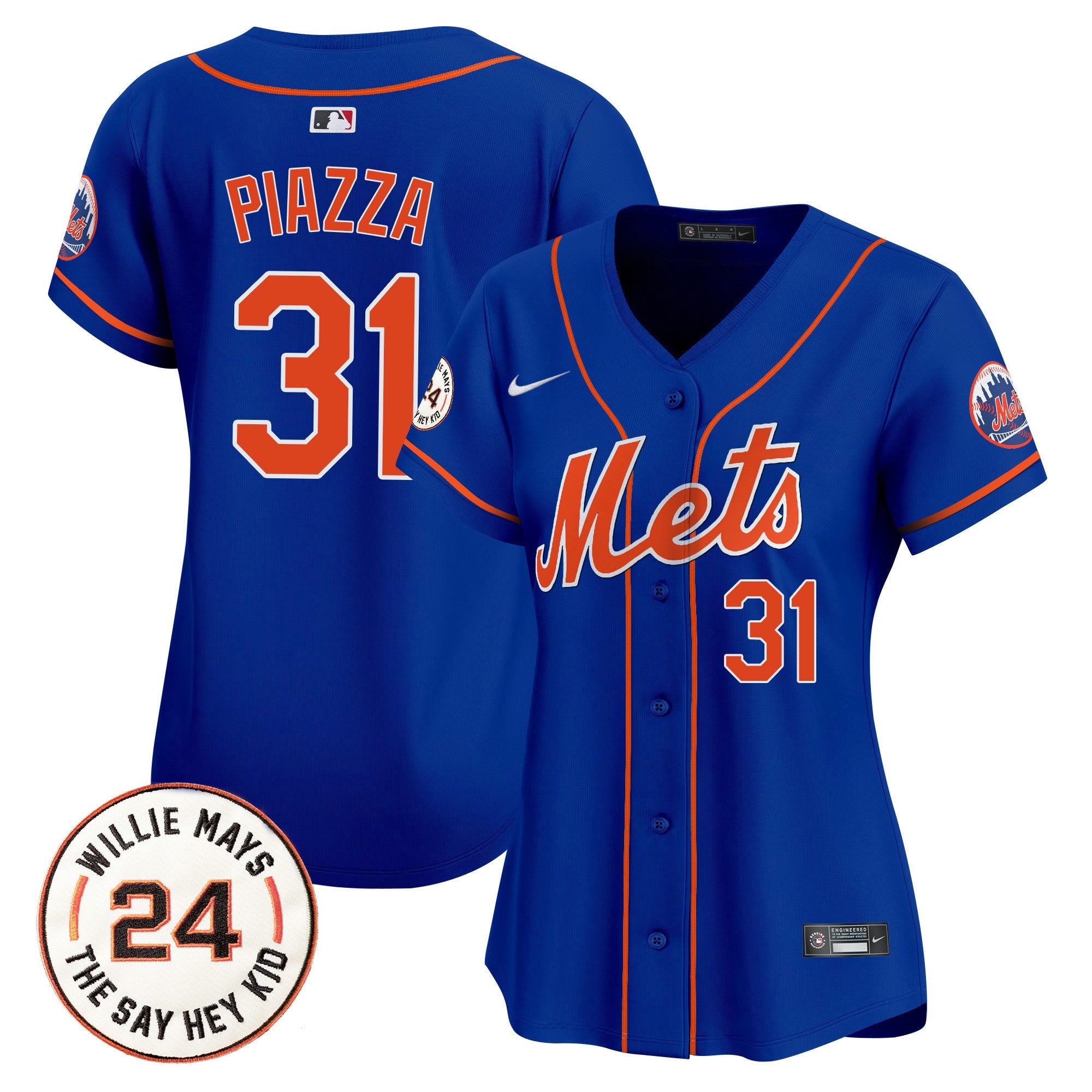 Women’s Willie Mays Patch Vapor Premier Limited Jersey