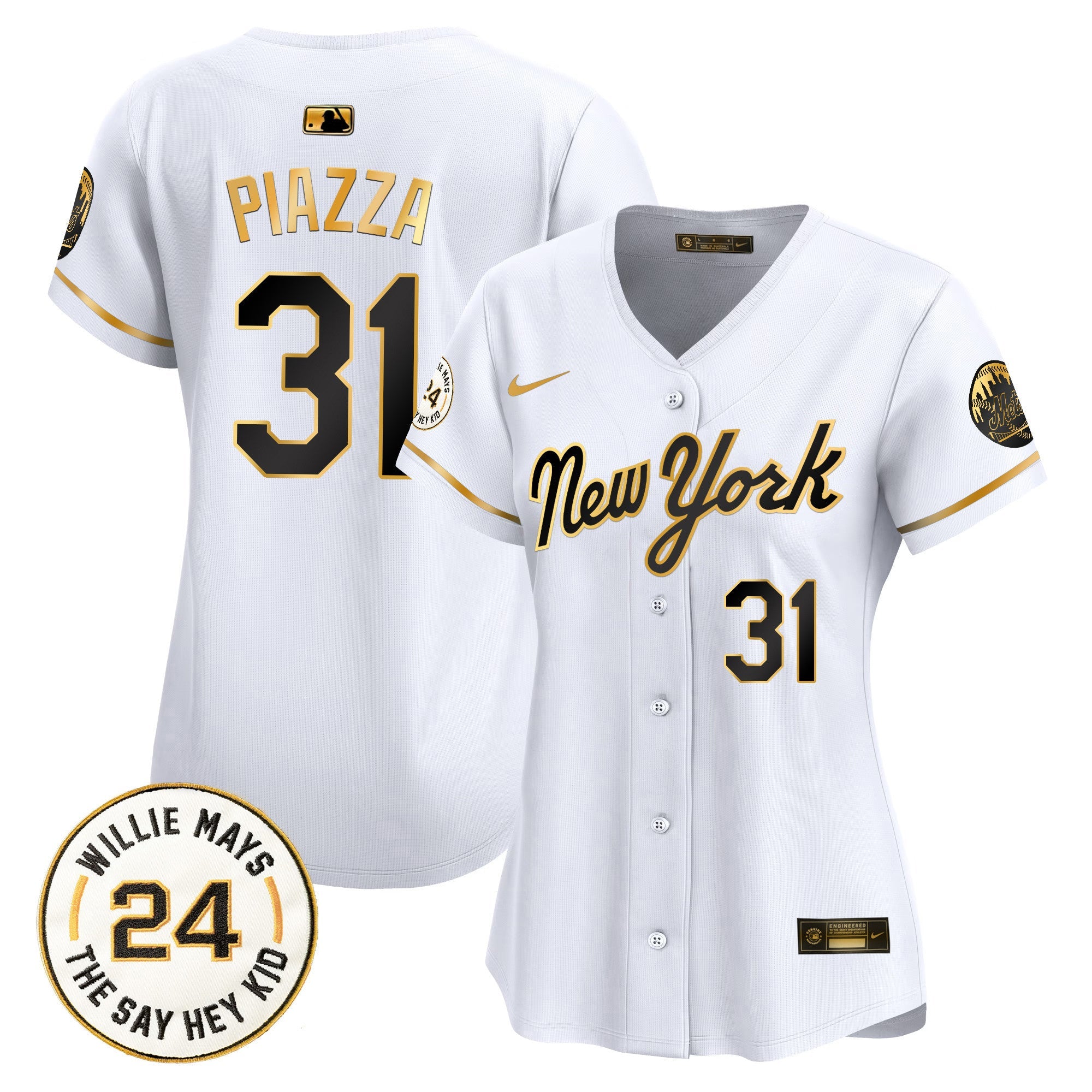 Women’s Willie Mays Patch Vapor Premier Limited Jersey