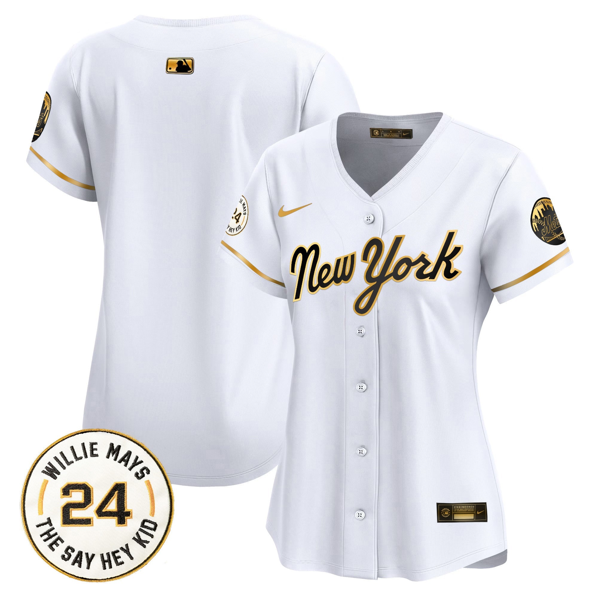 Women’s Willie Mays Patch Vapor Premier Limited Jersey