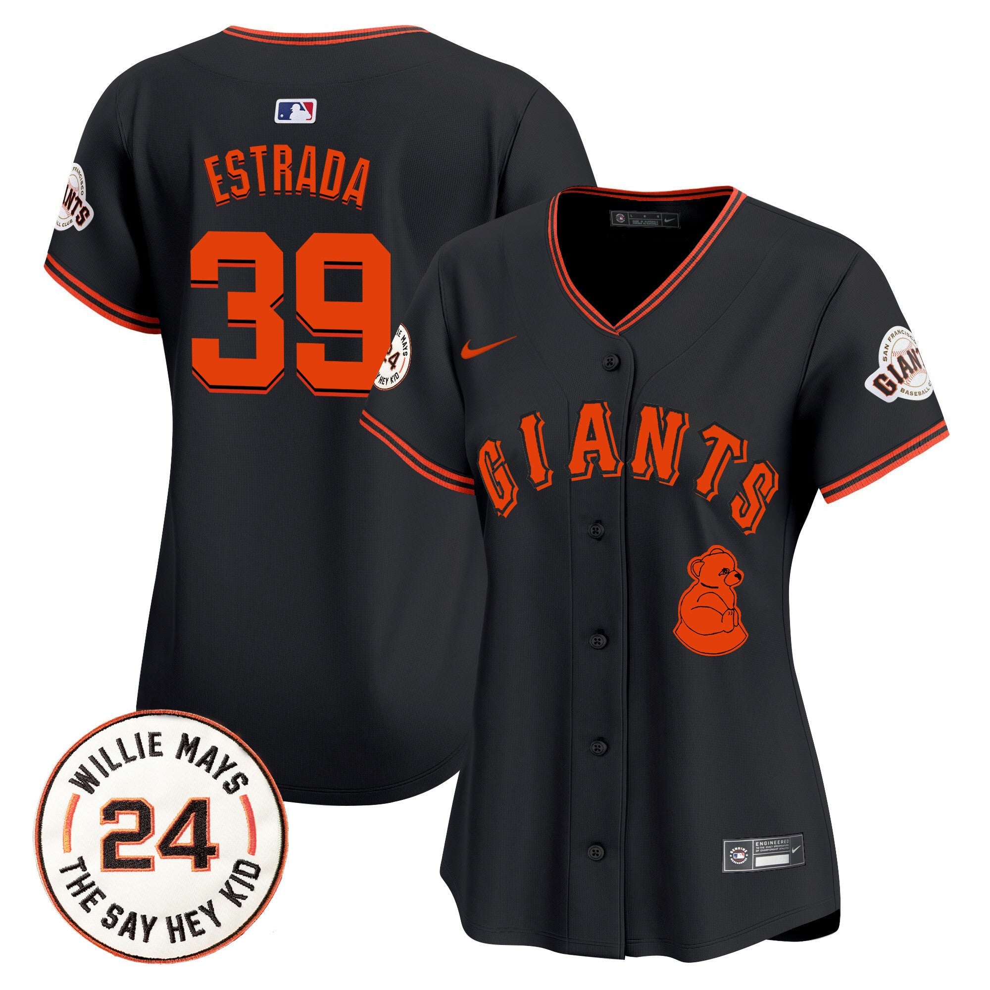 Women’s San Francisco 2024 Willie Mays Patch Vapor Premier Limited Jersey V4