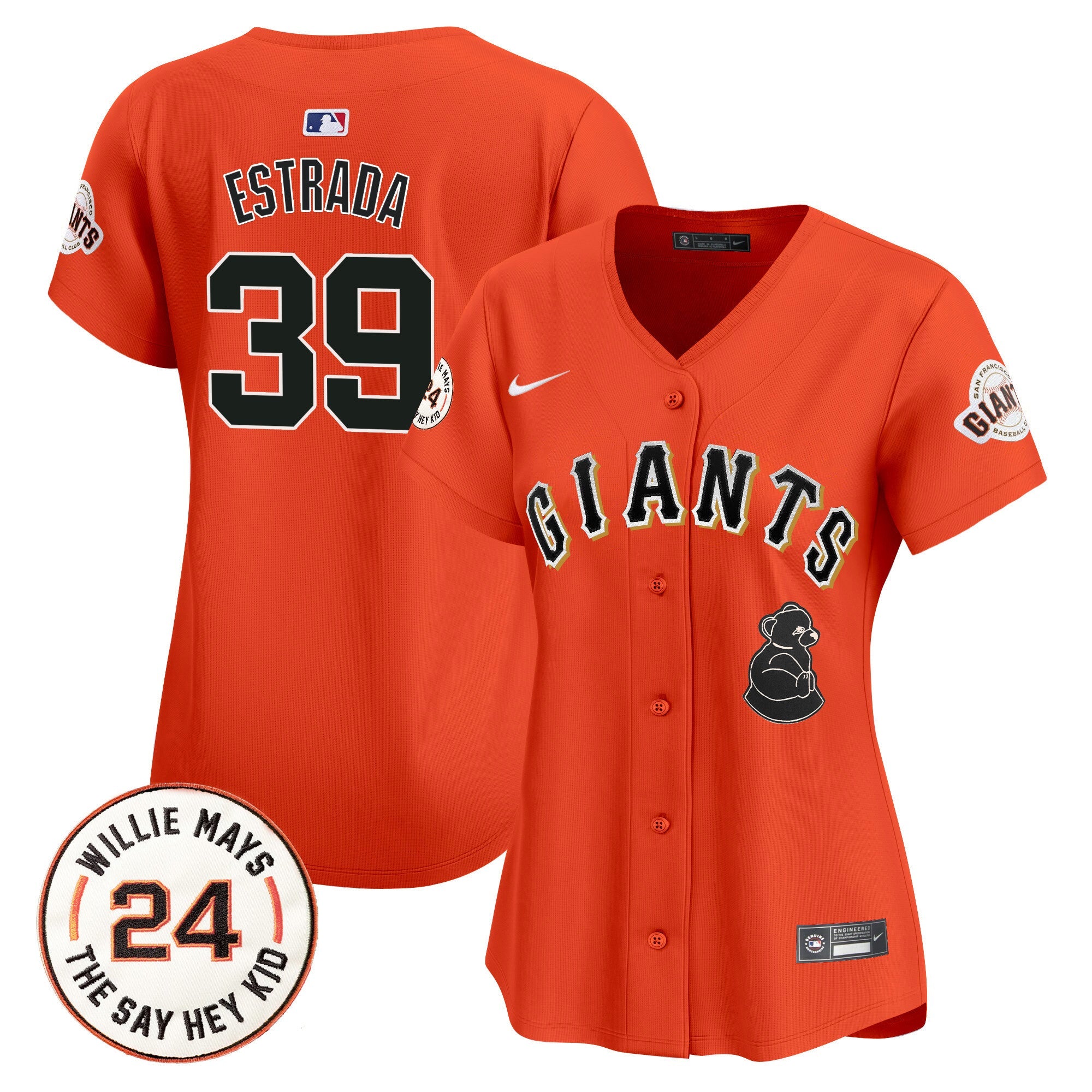 Women’s San Francisco 2024 Willie Mays Patch Vapor Premier Limited Jersey V4