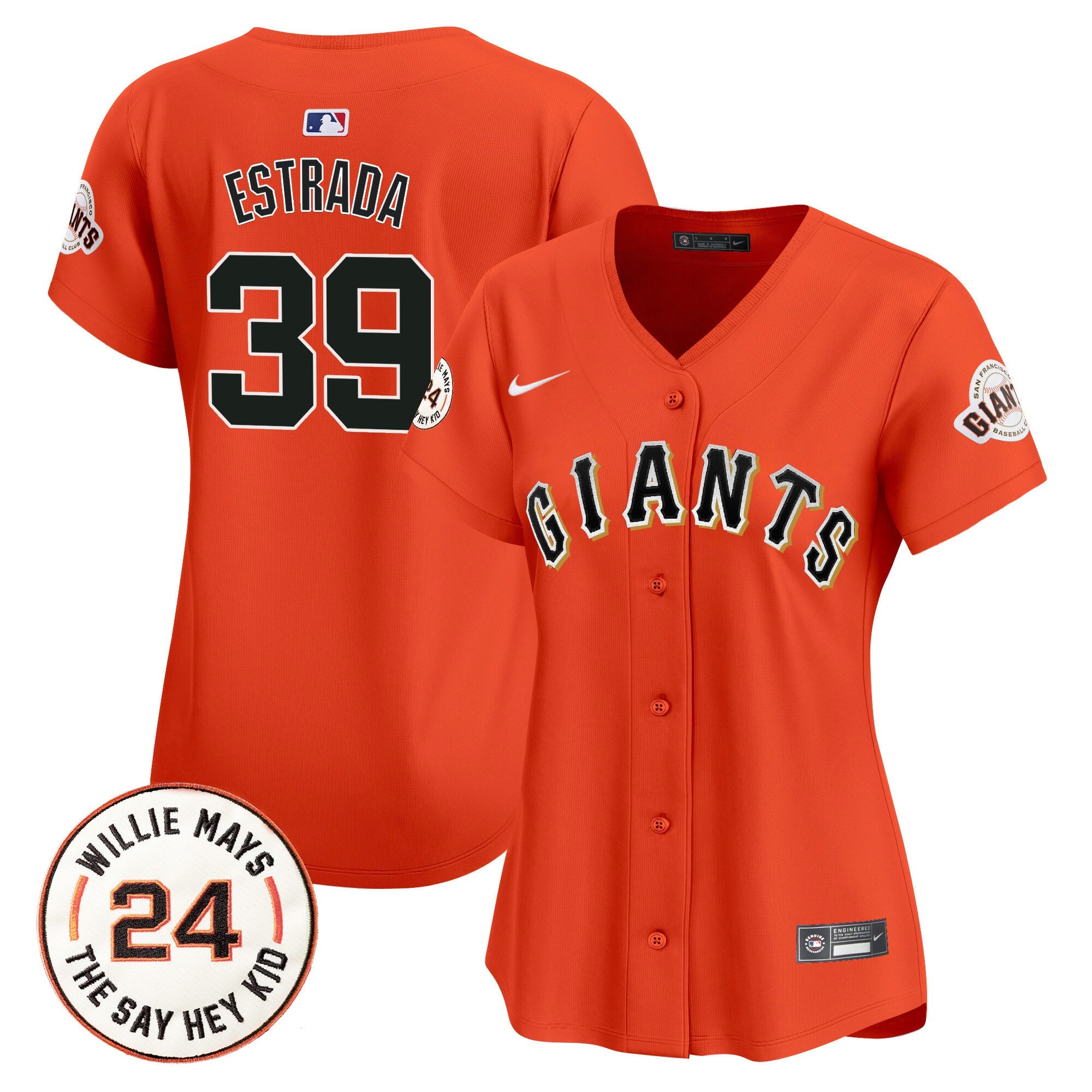 Women’s San Francisco 2024 Willie Mays Patch Vapor Premier Limited Jersey