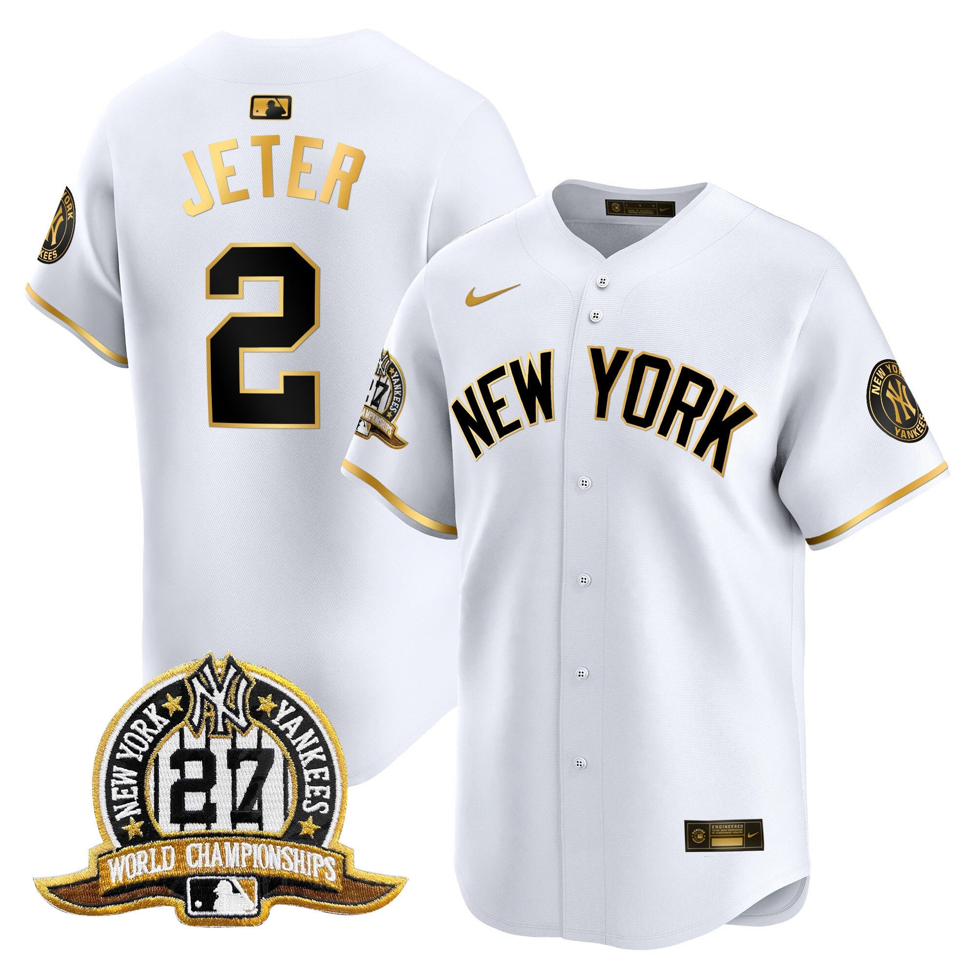 Men’s New York 27 Time Champions Patch Vapor Premier Limited Jersey V2