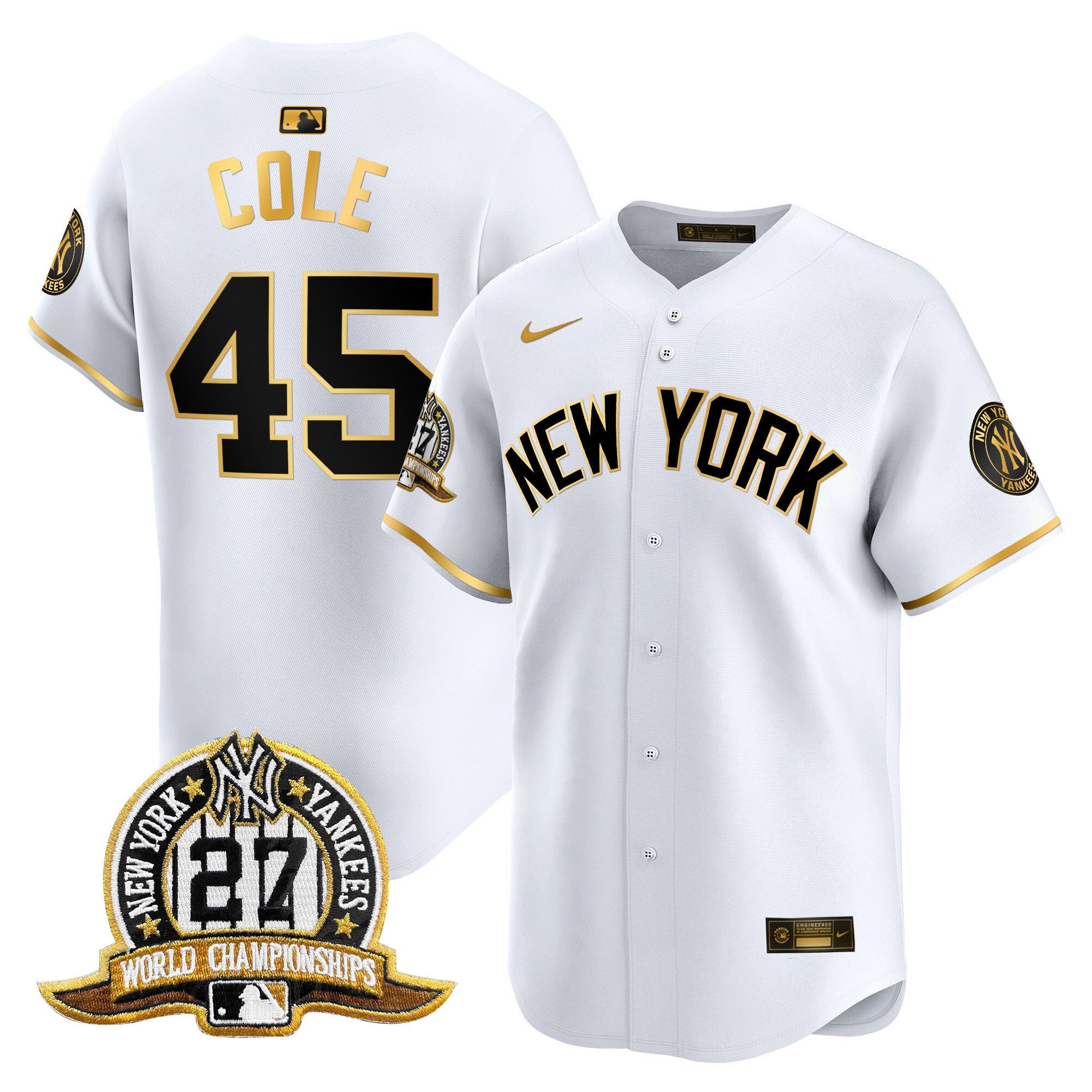Men’s New York 27 Time Champions Patch Vapor Premier Limited Jersey V2