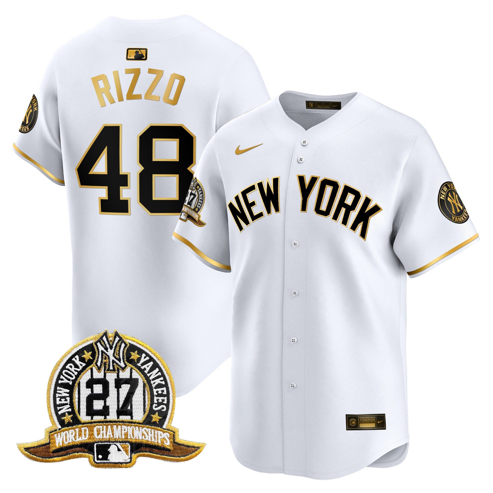 Men’s New York 27 Time Champions Patch Vapor Premier Limited Jersey V2