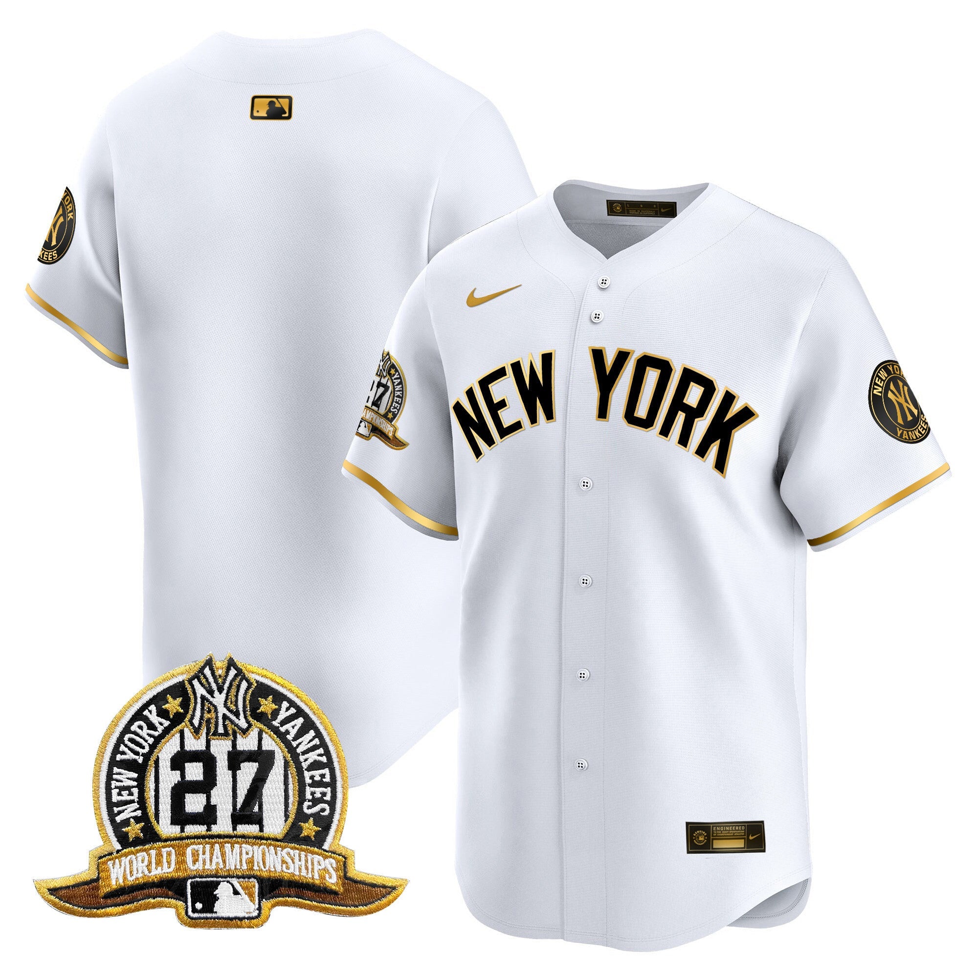 Men’s New York 27 Time Champions Patch Vapor Premier Limited Jersey V2