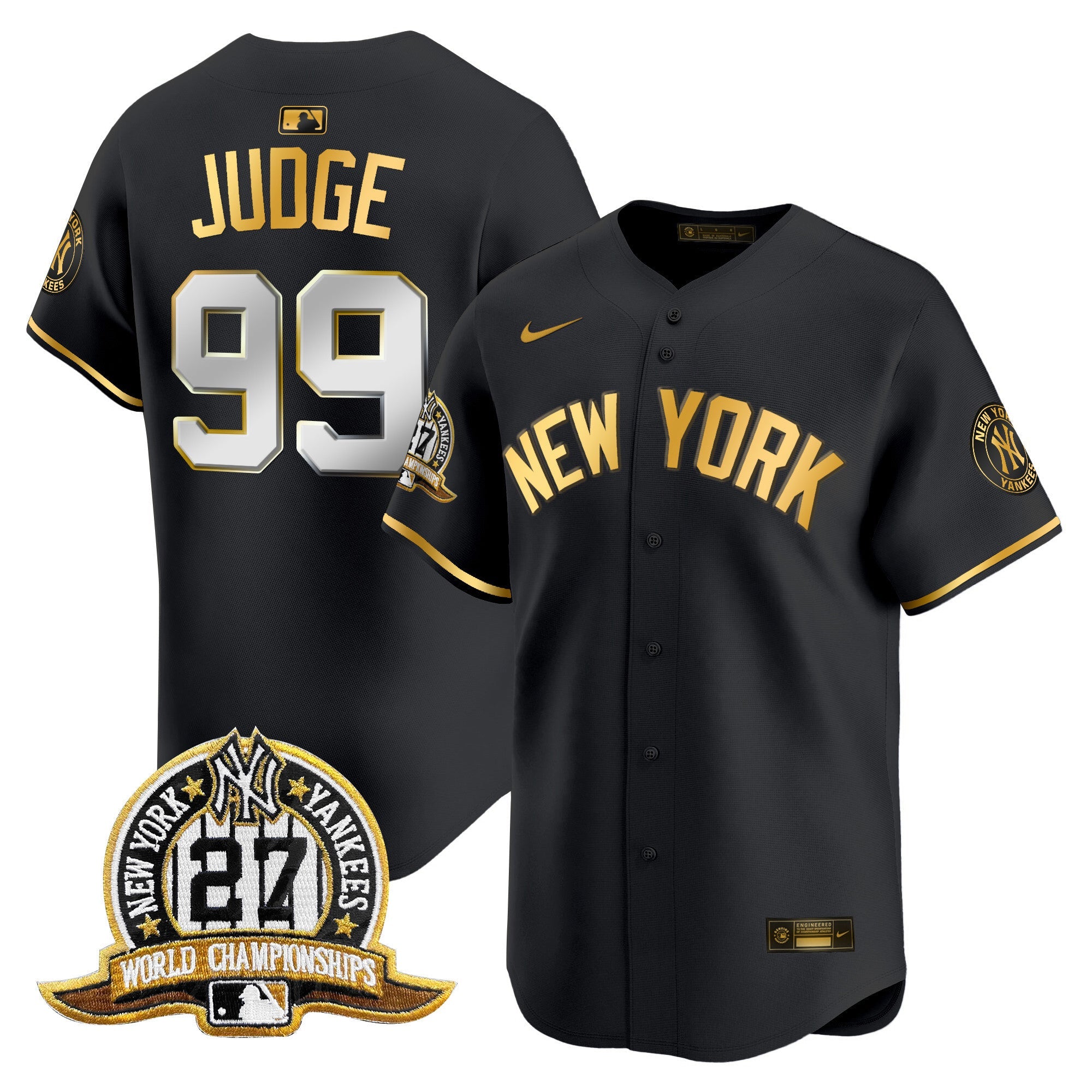 Men’s New York 27 Time Champions Patch Vapor Premier Limited Jersey V2