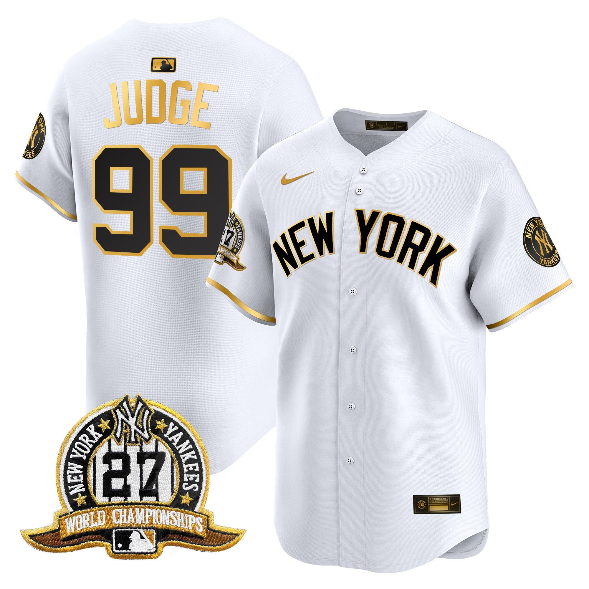 Men’s New York 27 Time Champions Patch Vapor Premier Limited Jersey V2