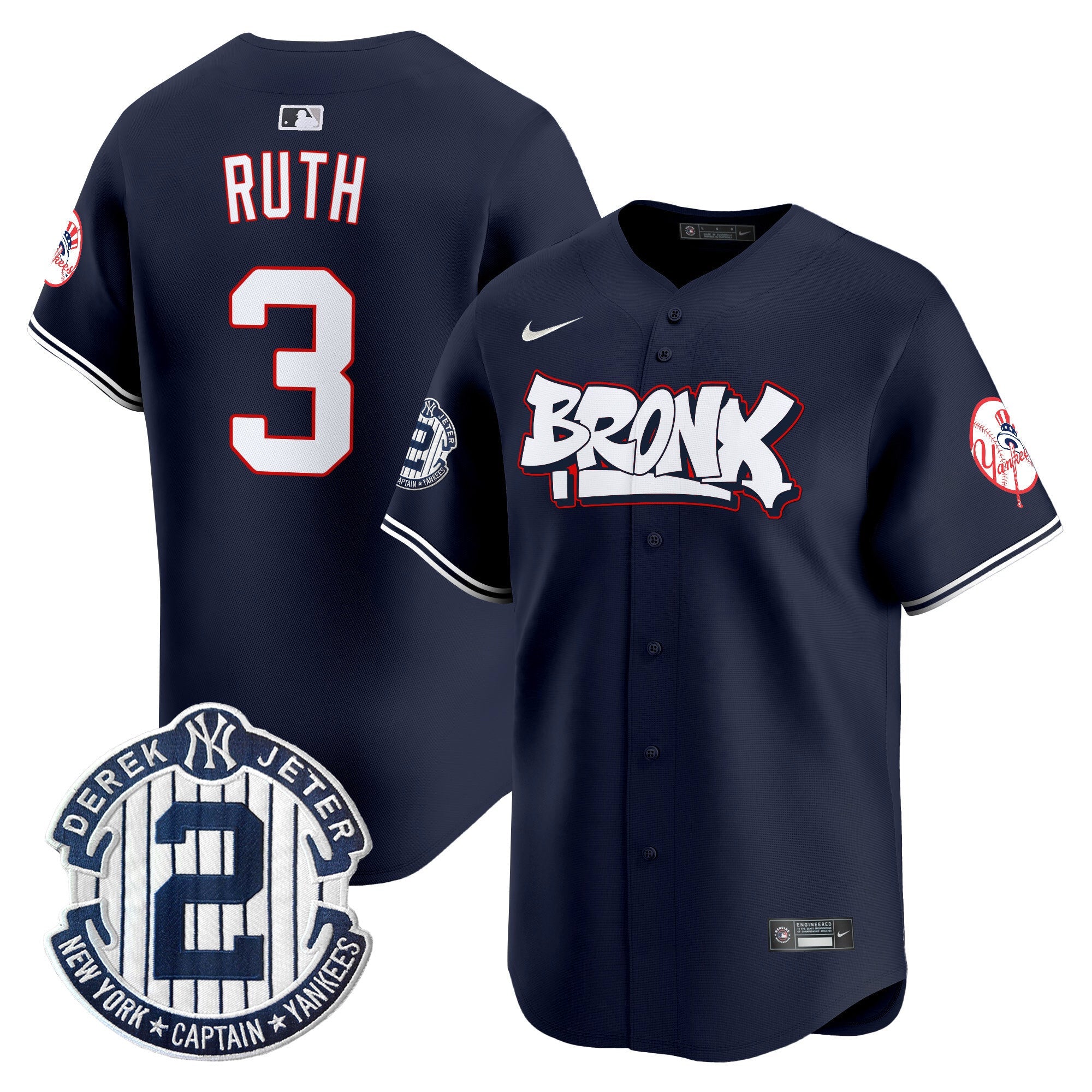 Men’s New York The Bronx Graffiti Vapor Premier Limited Jersey V4