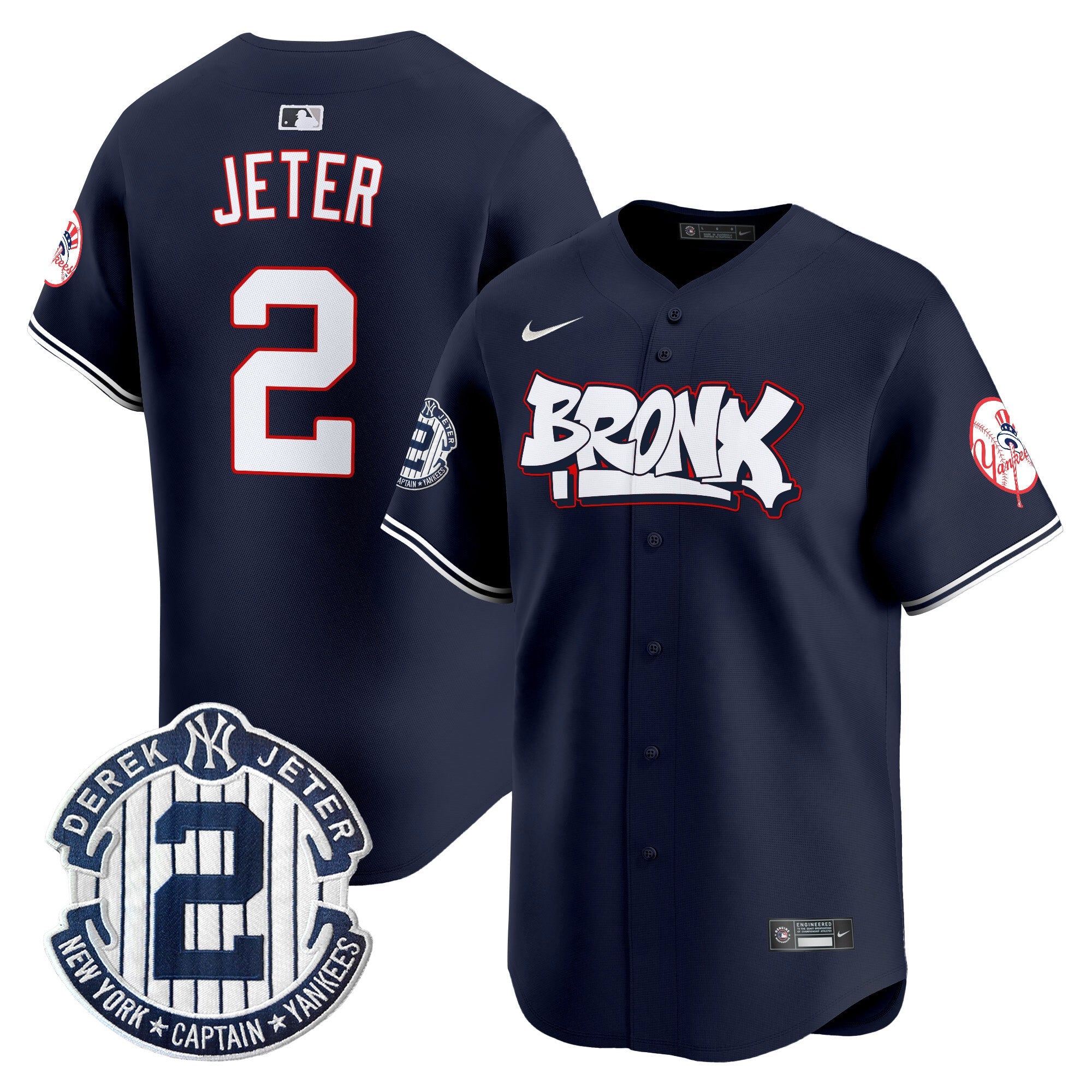 Men’s New York The Bronx Graffiti Vapor Premier Limited Jersey V4
