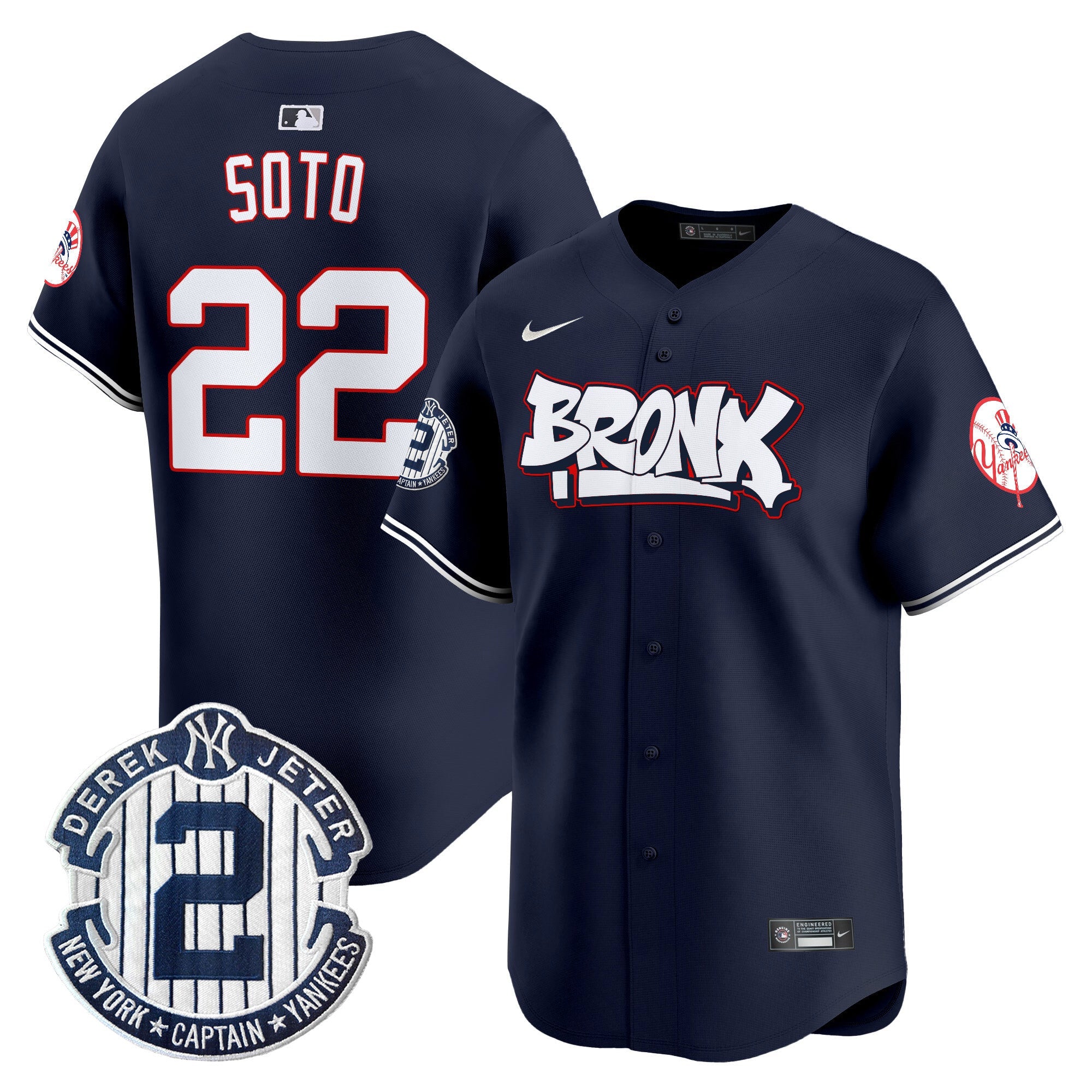 Men’s New York The Bronx Graffiti Vapor Premier Limited Jersey V4