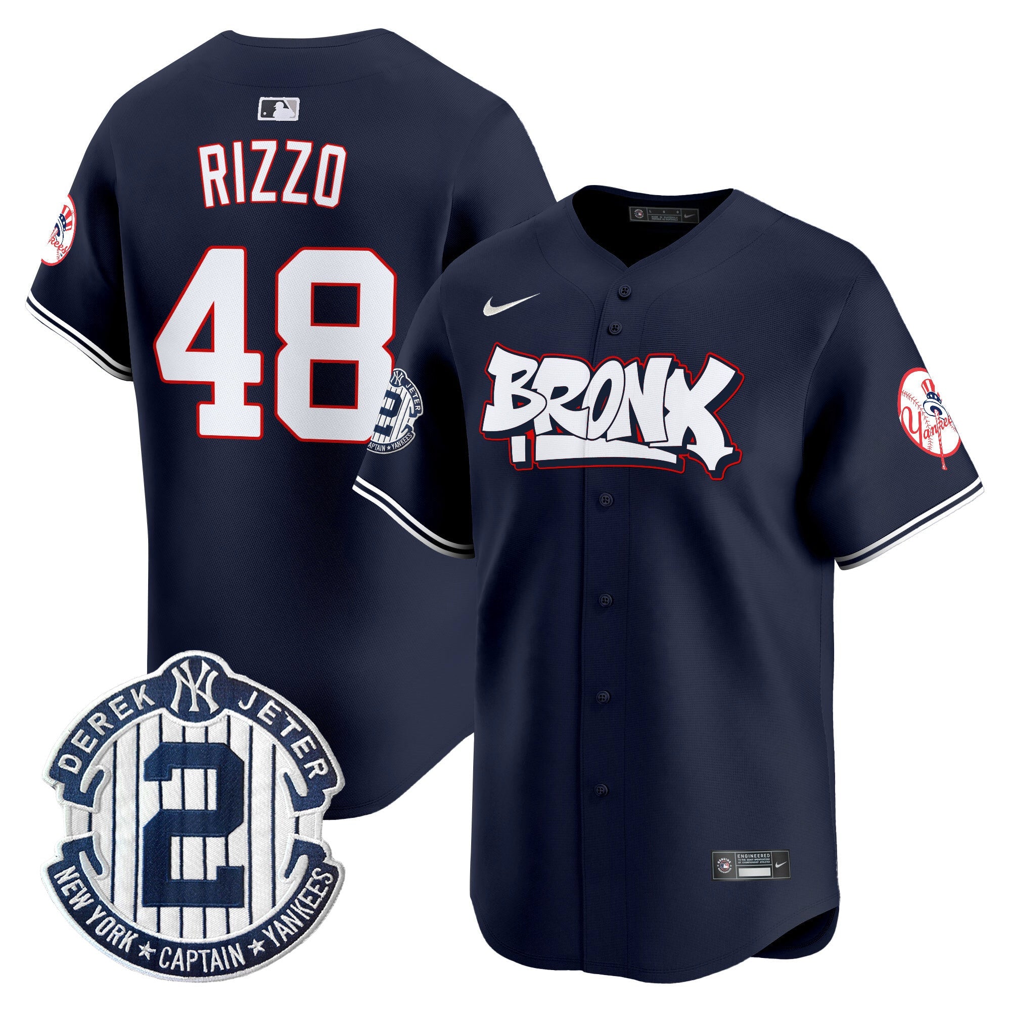 Men’s New York The Bronx Graffiti Vapor Premier Limited Jersey V4