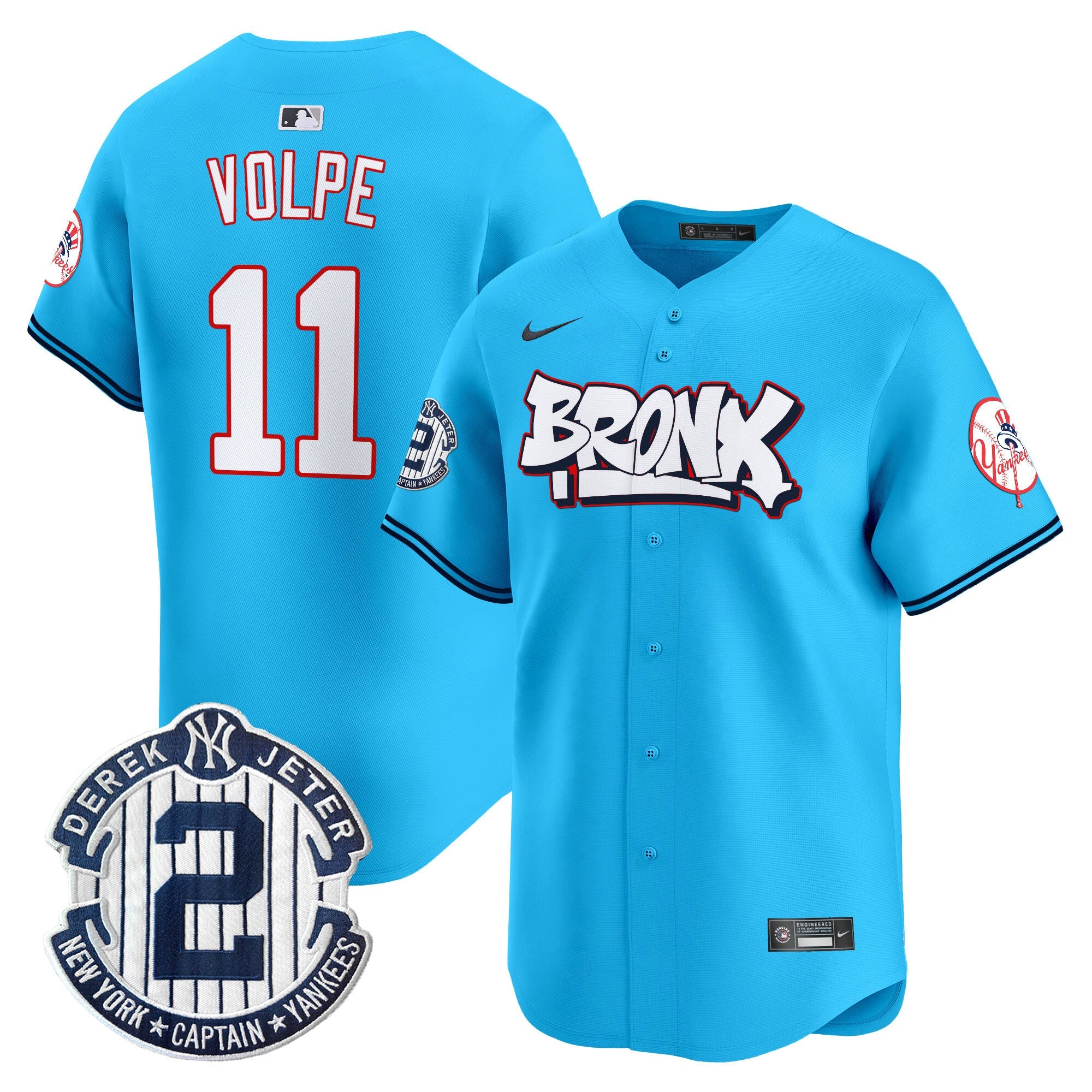 Men’s New York The Bronx Graffiti Vapor Premier Limited Jersey V4