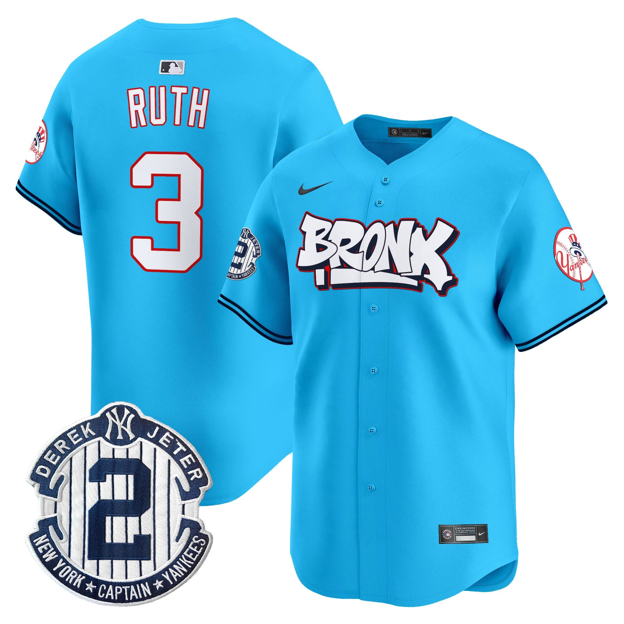 Men’s New York The Bronx Graffiti Vapor Premier Limited Jersey V4