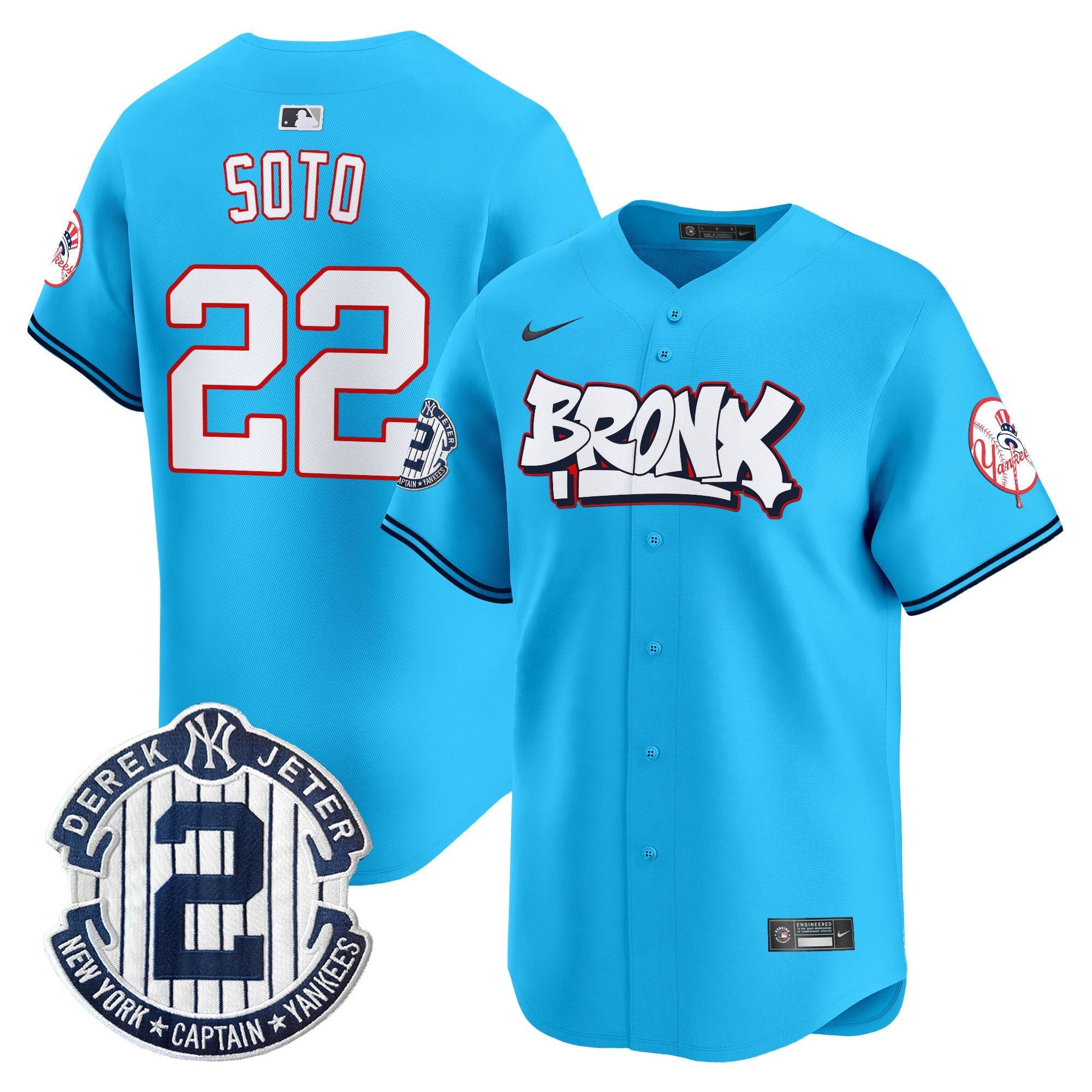 Men’s New York The Bronx Graffiti Vapor Premier Limited Jersey V4