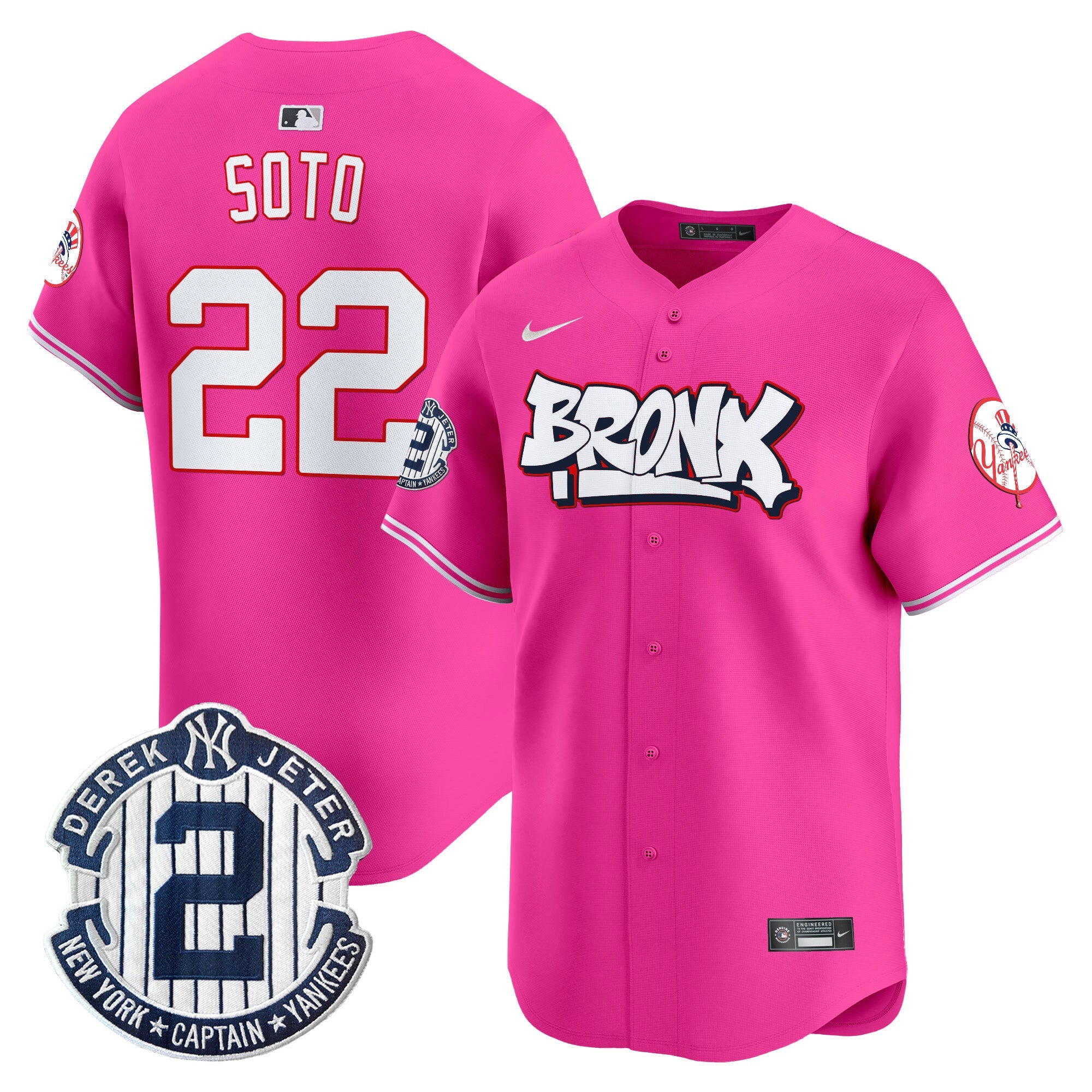 Men’s New York The Bronx Graffiti Vapor Premier Limited Jersey V4